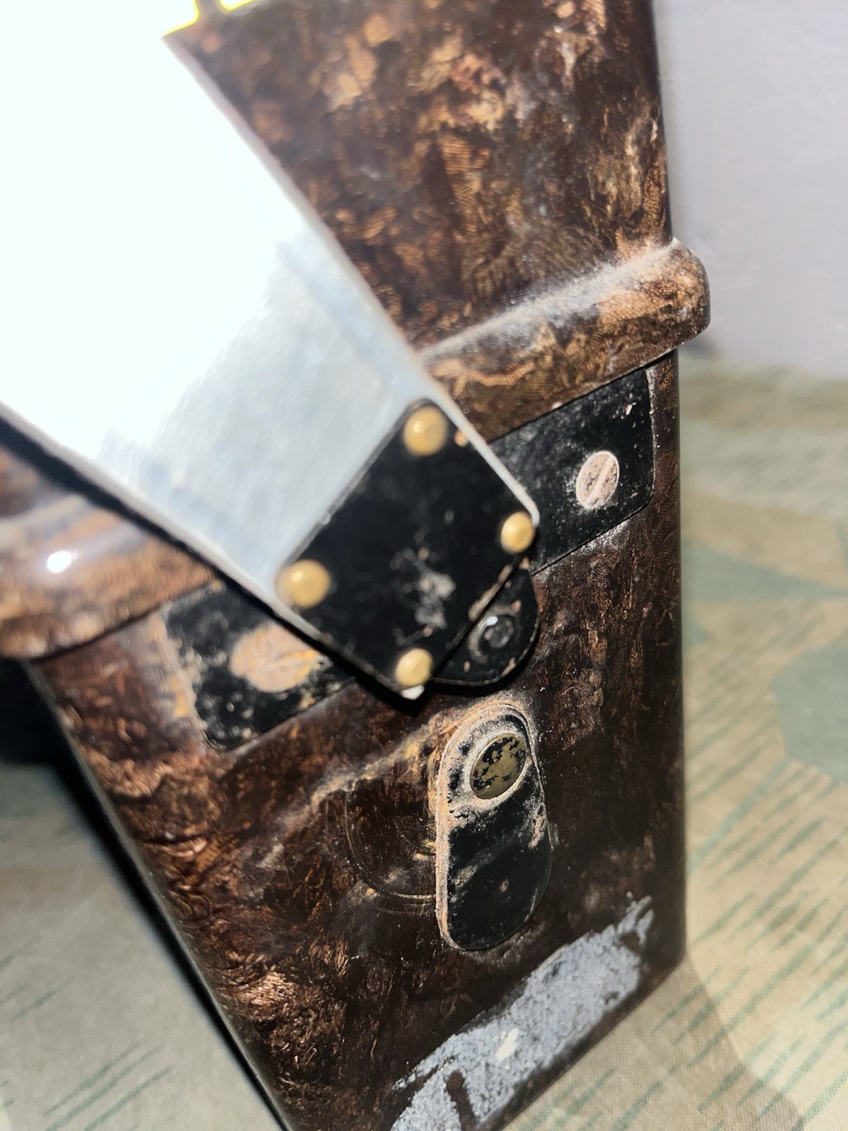 Original WW2 German FF33 Field Telephone / Switchboard Shoulder Strap Marked 1944 - Image 3