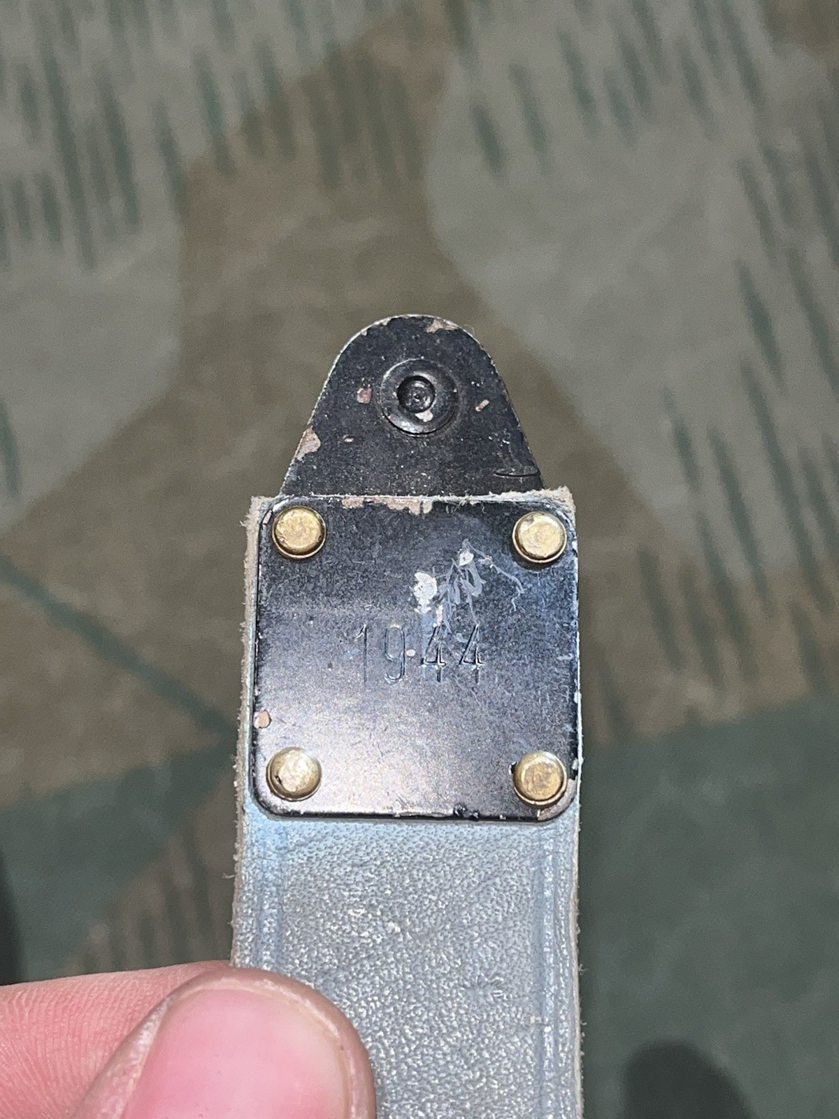 Original WW2 German FF33 Field Telephone / Switchboard Shoulder Strap Marked 1944 - Image 4