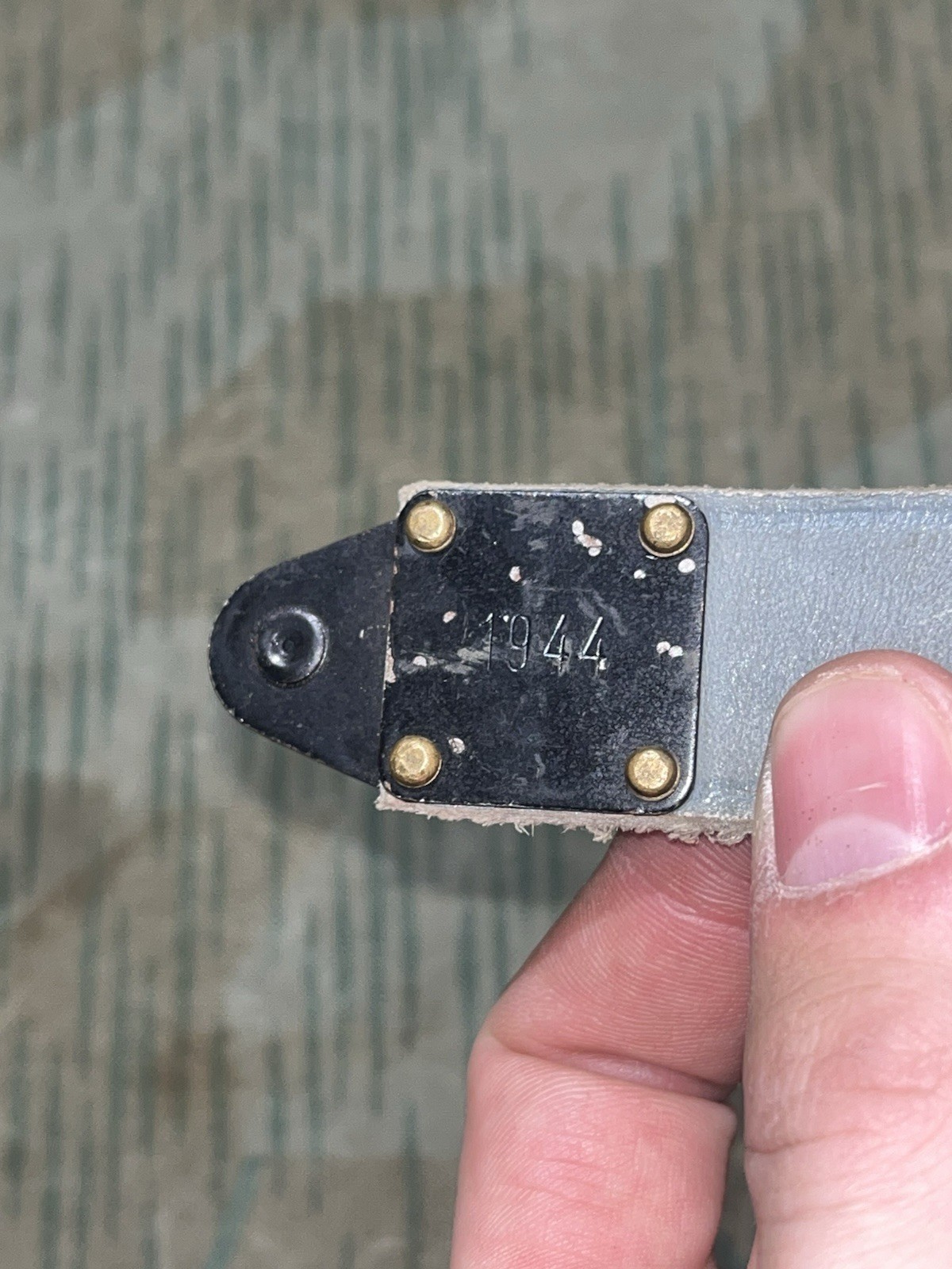 Original WW2 German FF33 Field Telephone / Switchboard Shoulder Strap Marked 1944 - Image 6