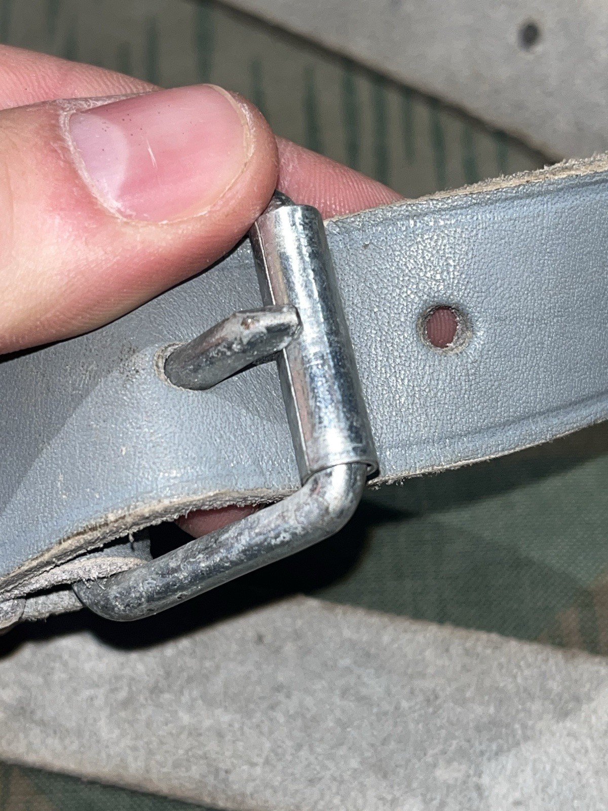 Original WW2 German FF33 Field Telephone / Switchboard Shoulder Strap Marked 1944 - Image 8