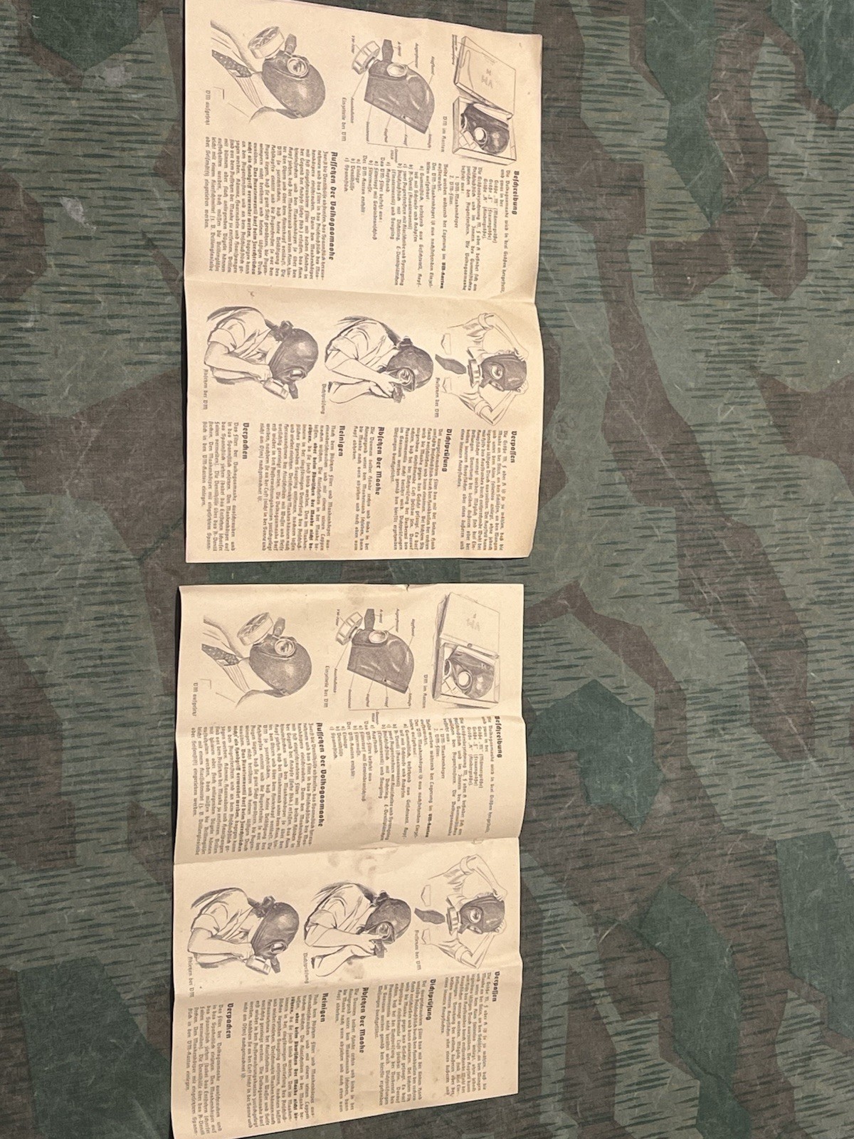 Original WW2 German Civil Gas Mask VM37 Instruction Manual (1x Per Purchase) - Image 5