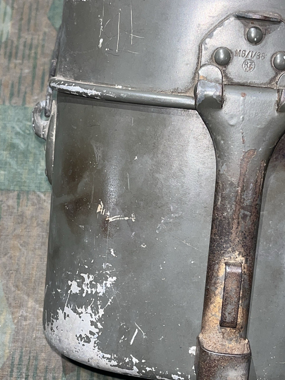 Original WW2 German M1910 Style Mess Tin Kit Marked RZM 39 Matching - Image 5