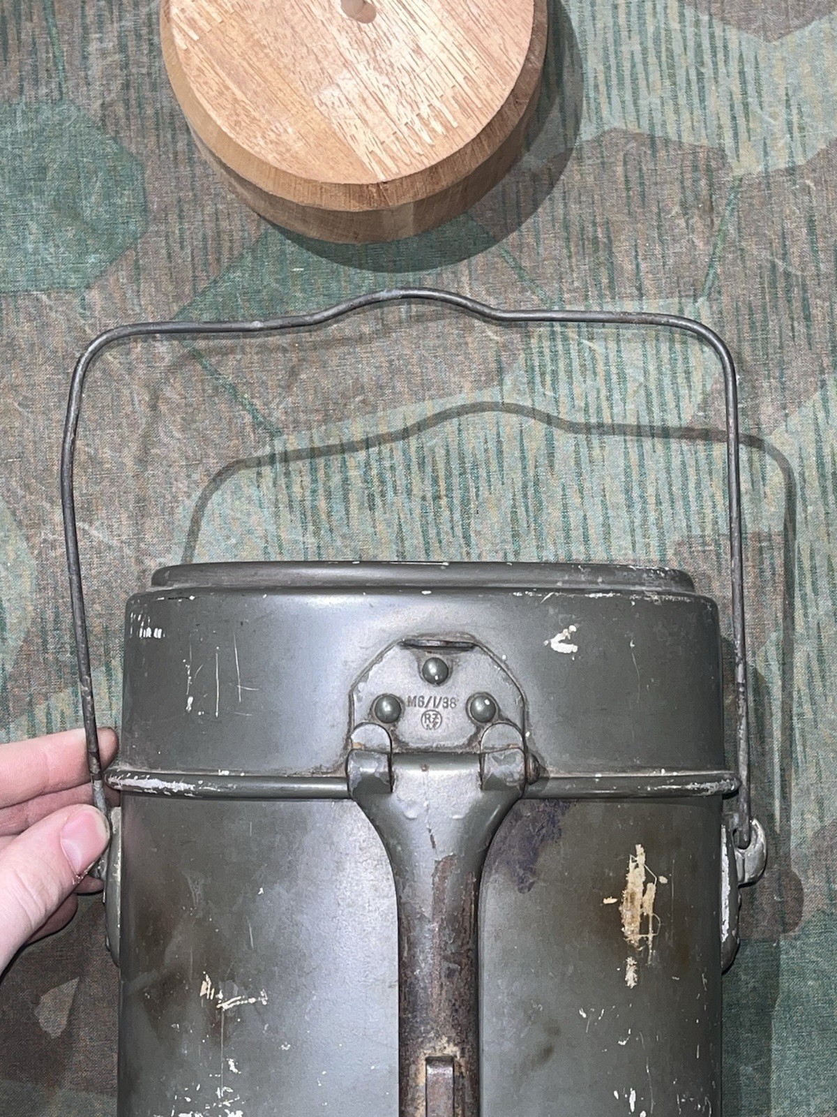 Original WW2 German M1910 Style Mess Tin Kit Marked RZM 39 Matching - Image 14