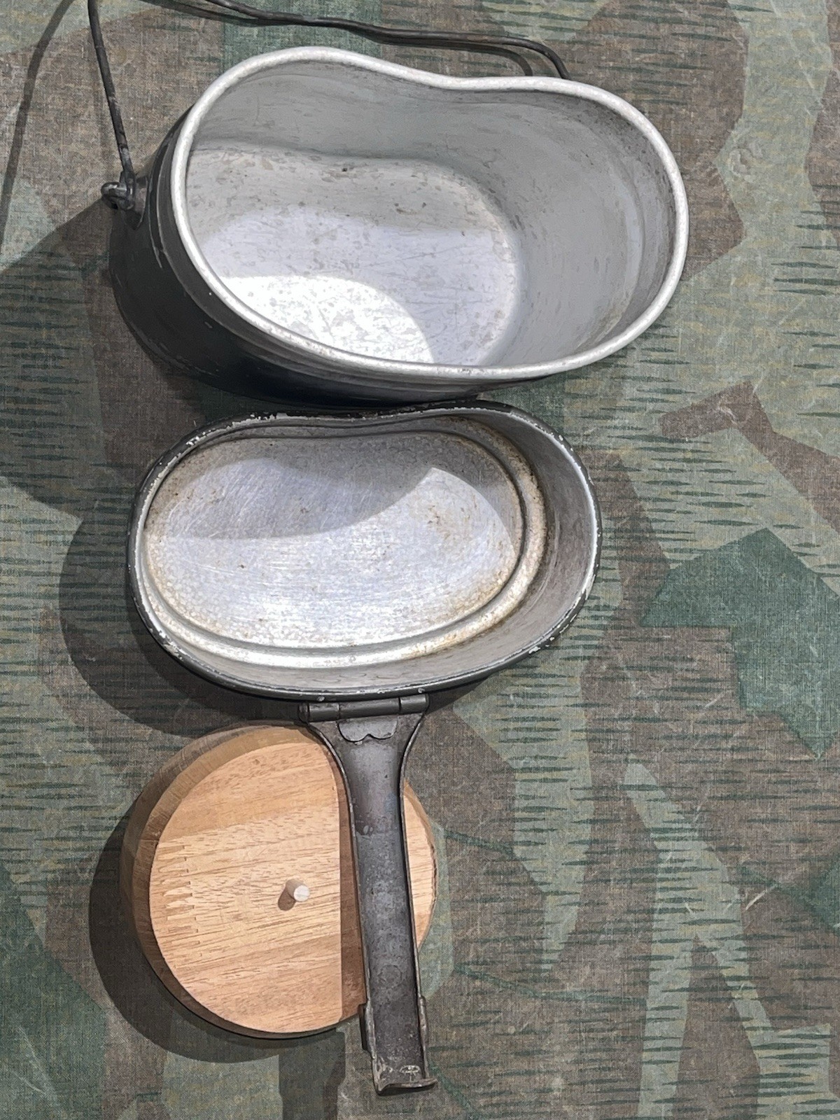 Original WW2 German M1910 Style Mess Tin Kit Marked RZM 39 Matching - Image 16