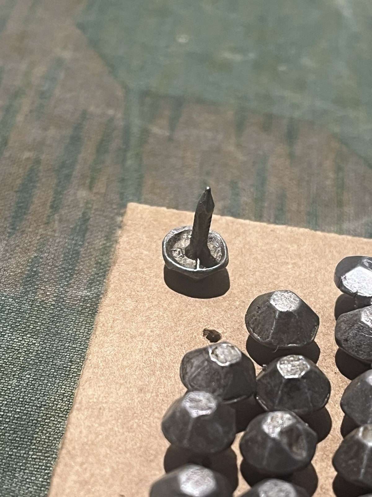 Original WW2 German Uniform Combat Jack Boots’ Spare Hobnails - Image 7