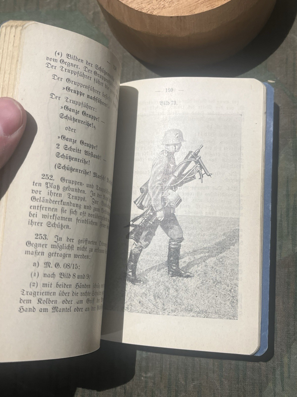 Original WW2 German Wehrmacht Infantry Regulations Manual Mg08/15 Dated 1938 - Image 2