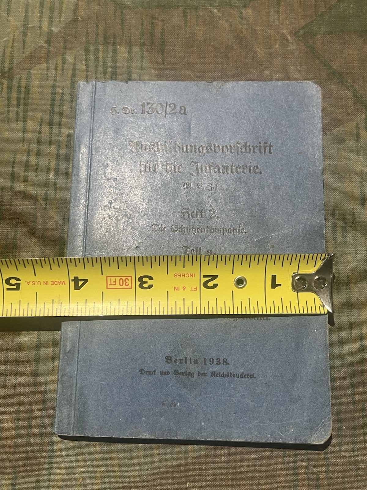 Original WW2 German Wehrmacht Infantry Regulations Manual Mg08/15 Dated 1938 - Image 15