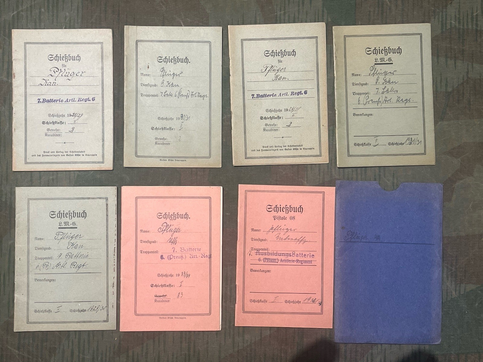 Original WW2 German Schießbuch Shooting Proficiency Book Collection