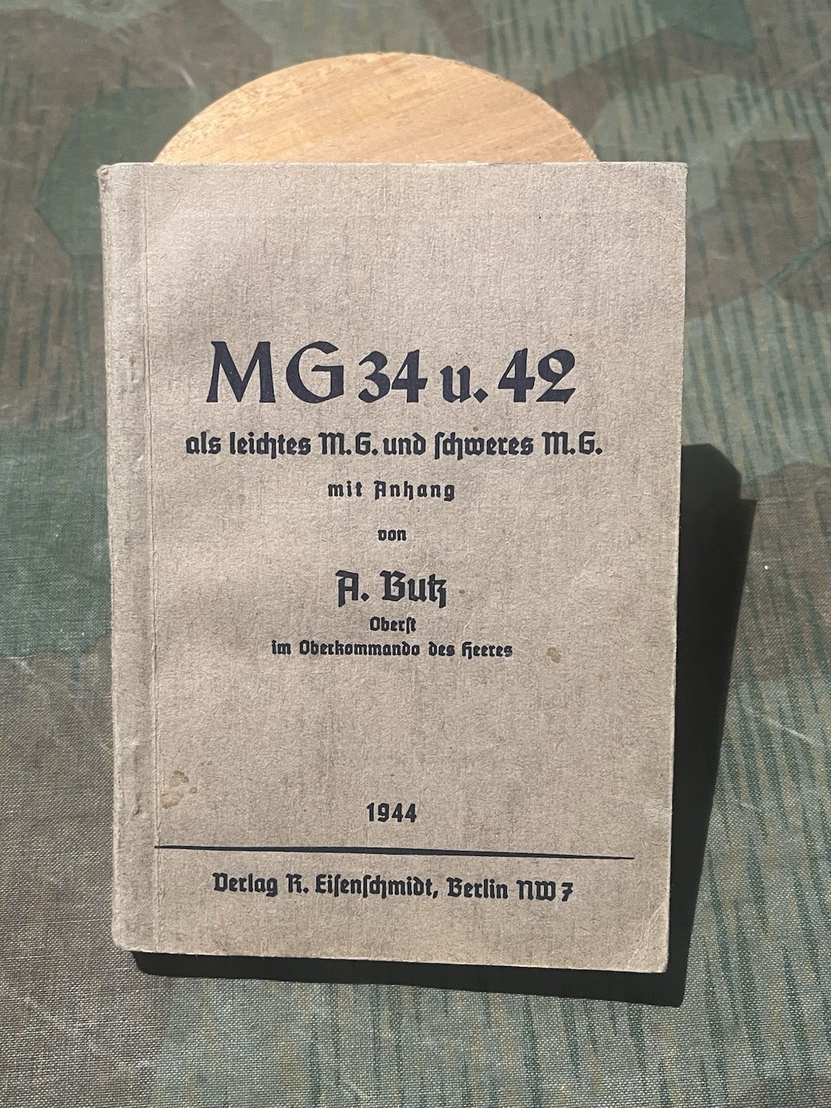 Original WW2 German Mg34 & Mg42 Handbook Manual Schematics w/ Pics 1944 Dated
