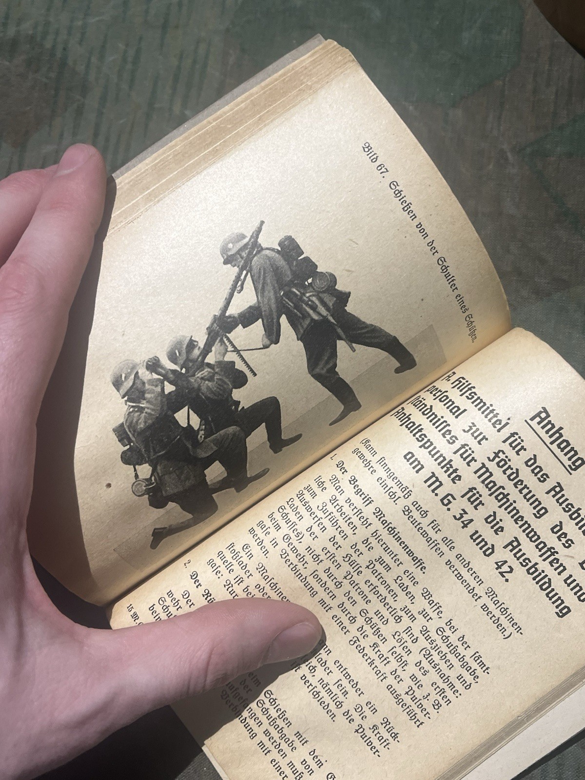 Original WW2 German Mg34 & Mg42 Handbook Manual Schematics w/ Pics 1944 Dated - Image 3