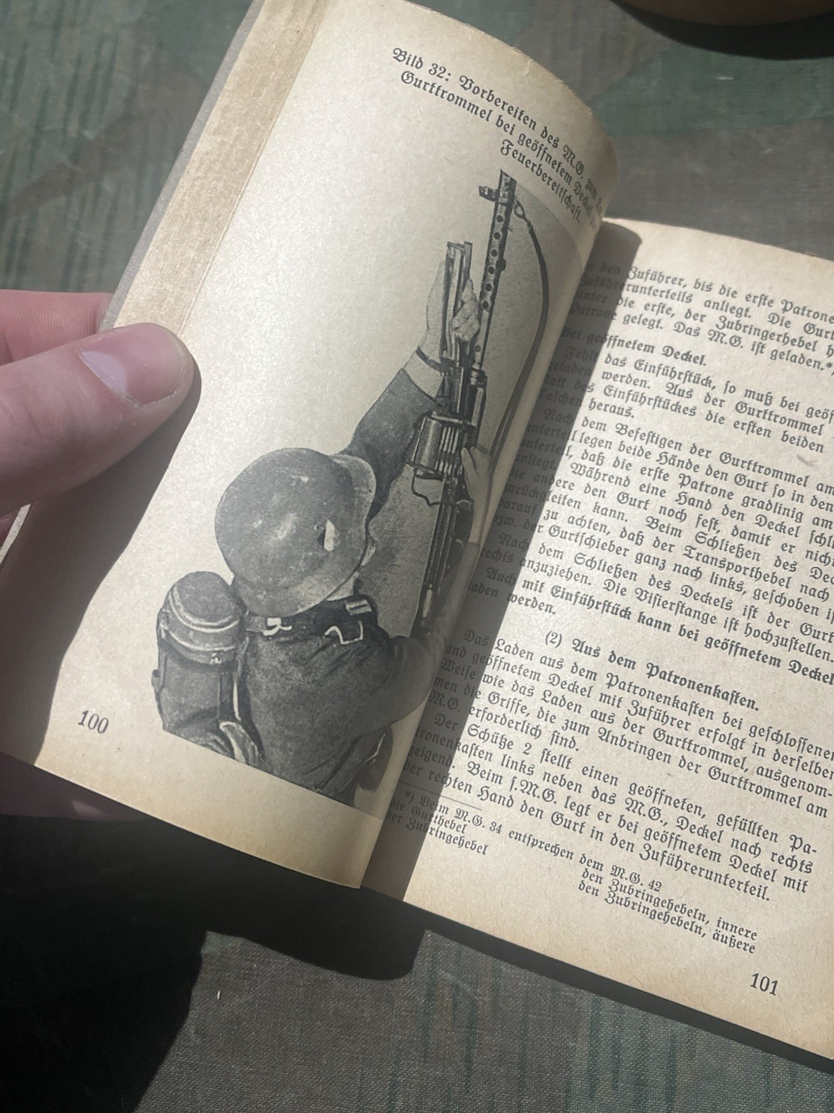 Original WW2 German Mg34 & Mg42 Handbook Manual Schematics w/ Pics 1944 Dated - Image 16