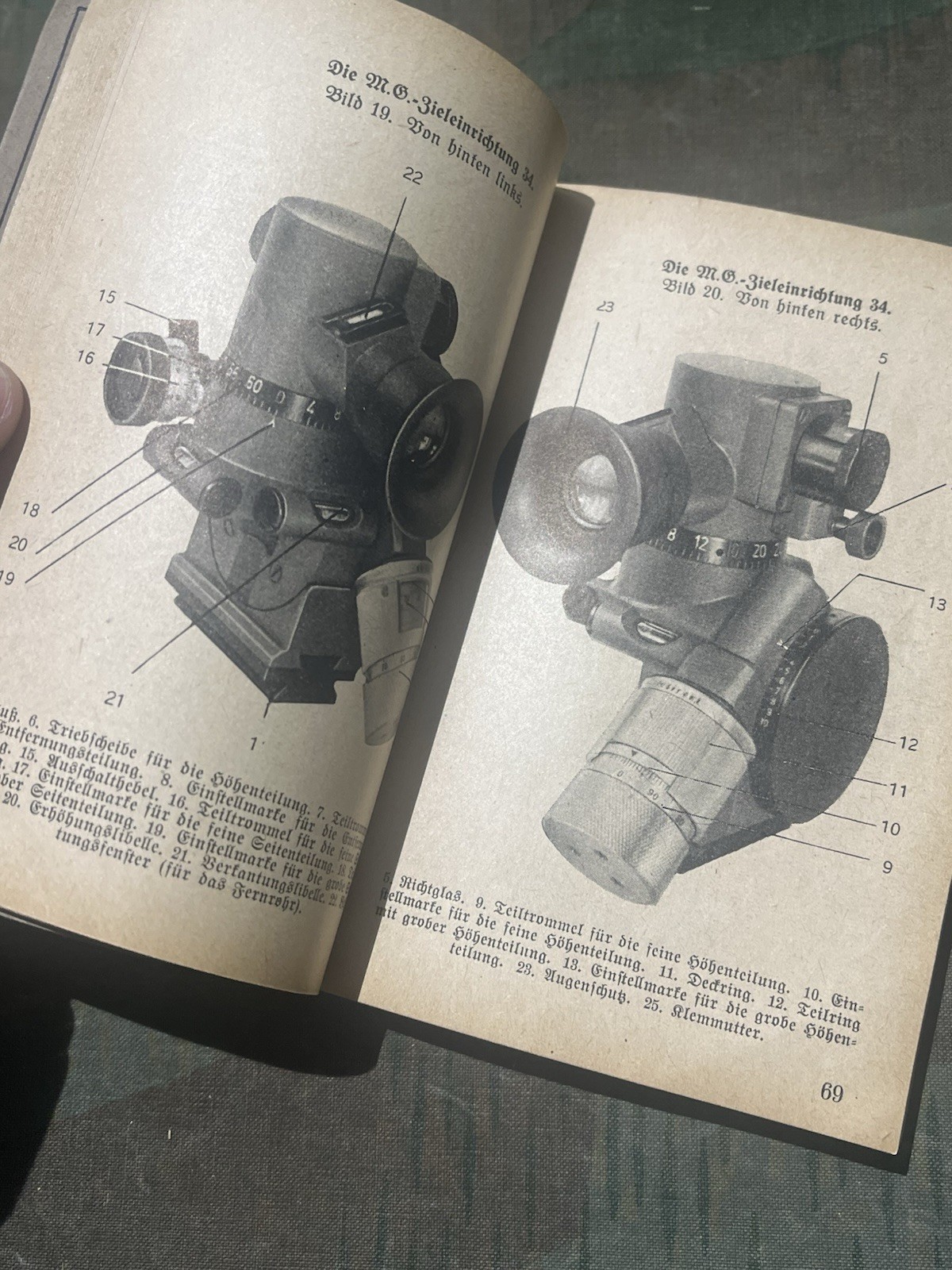 Original WW2 German Mg34 & Mg42 Handbook Manual Schematics w/ Pics 1944 Dated - Image 17