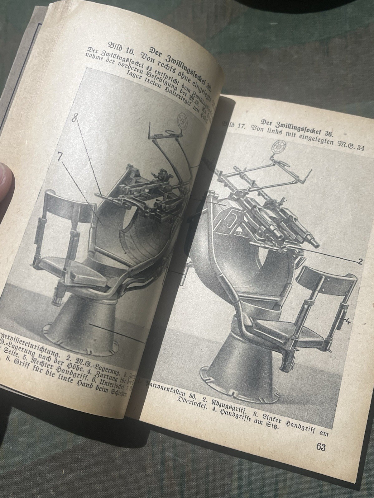 Original WW2 German Mg34 & Mg42 Handbook Manual Schematics w/ Pics 1944 Dated - Image 18