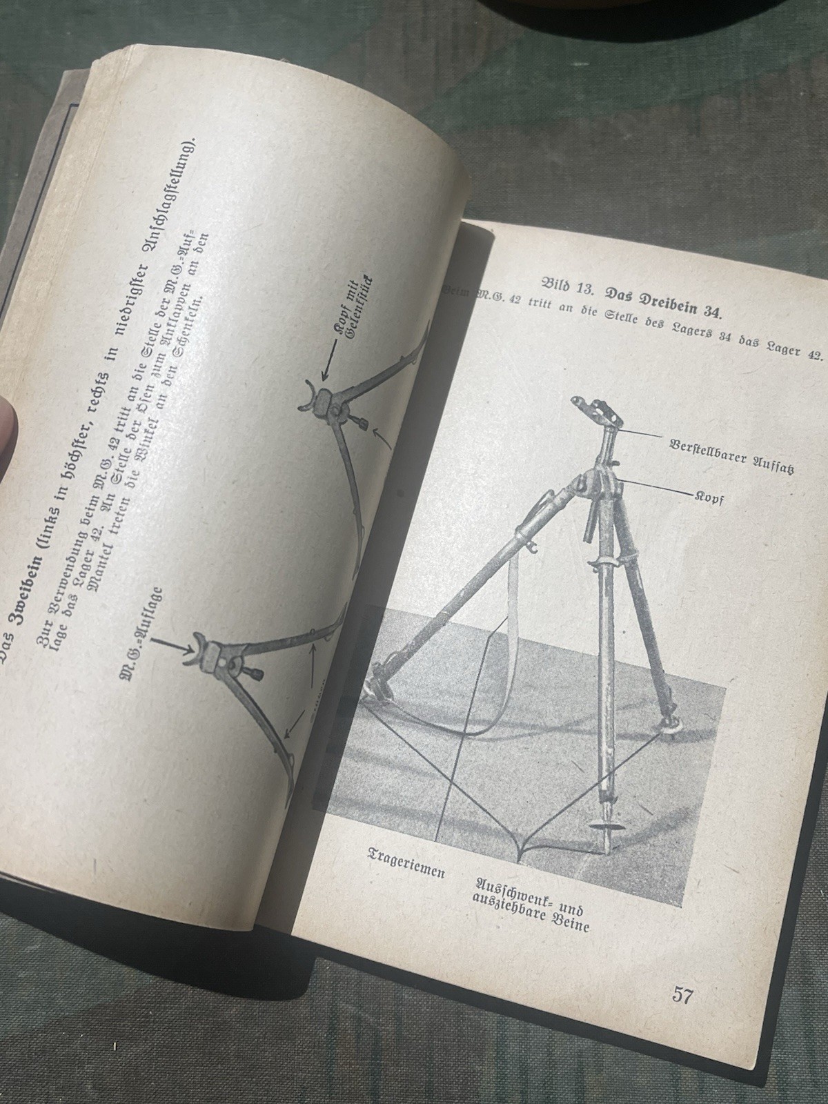 Original WW2 German Mg34 & Mg42 Handbook Manual Schematics w/ Pics 1944 Dated - Image 20