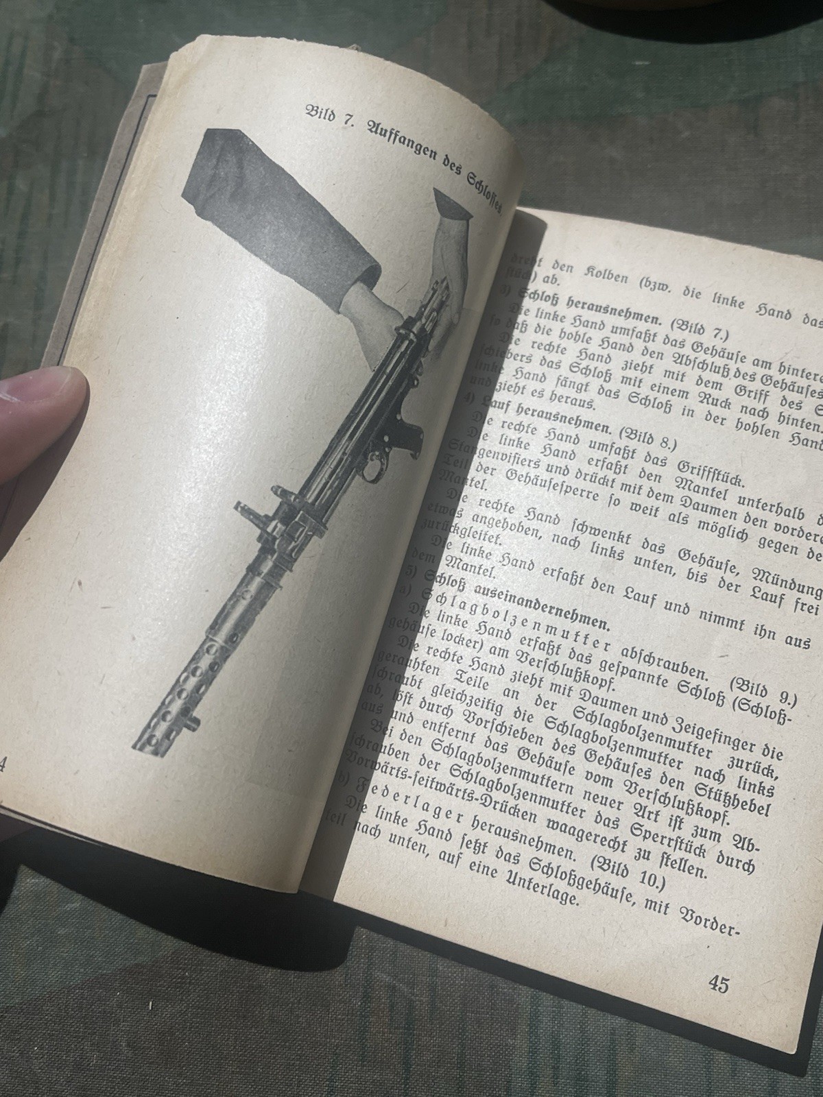 Original WW2 German Mg34 & Mg42 Handbook Manual Schematics w/ Pics 1944 Dated - Image 21