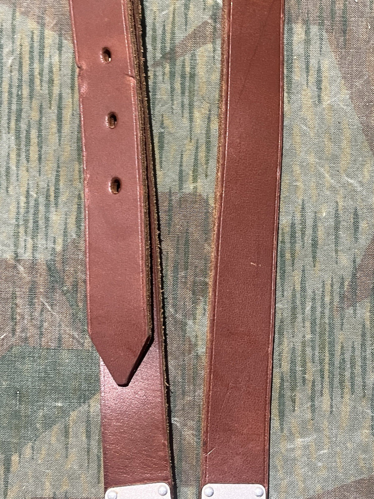Reproduction WW2 German FF33 Field Telephone / Switchboard Leather Shoulder Strap Sling - Image 4