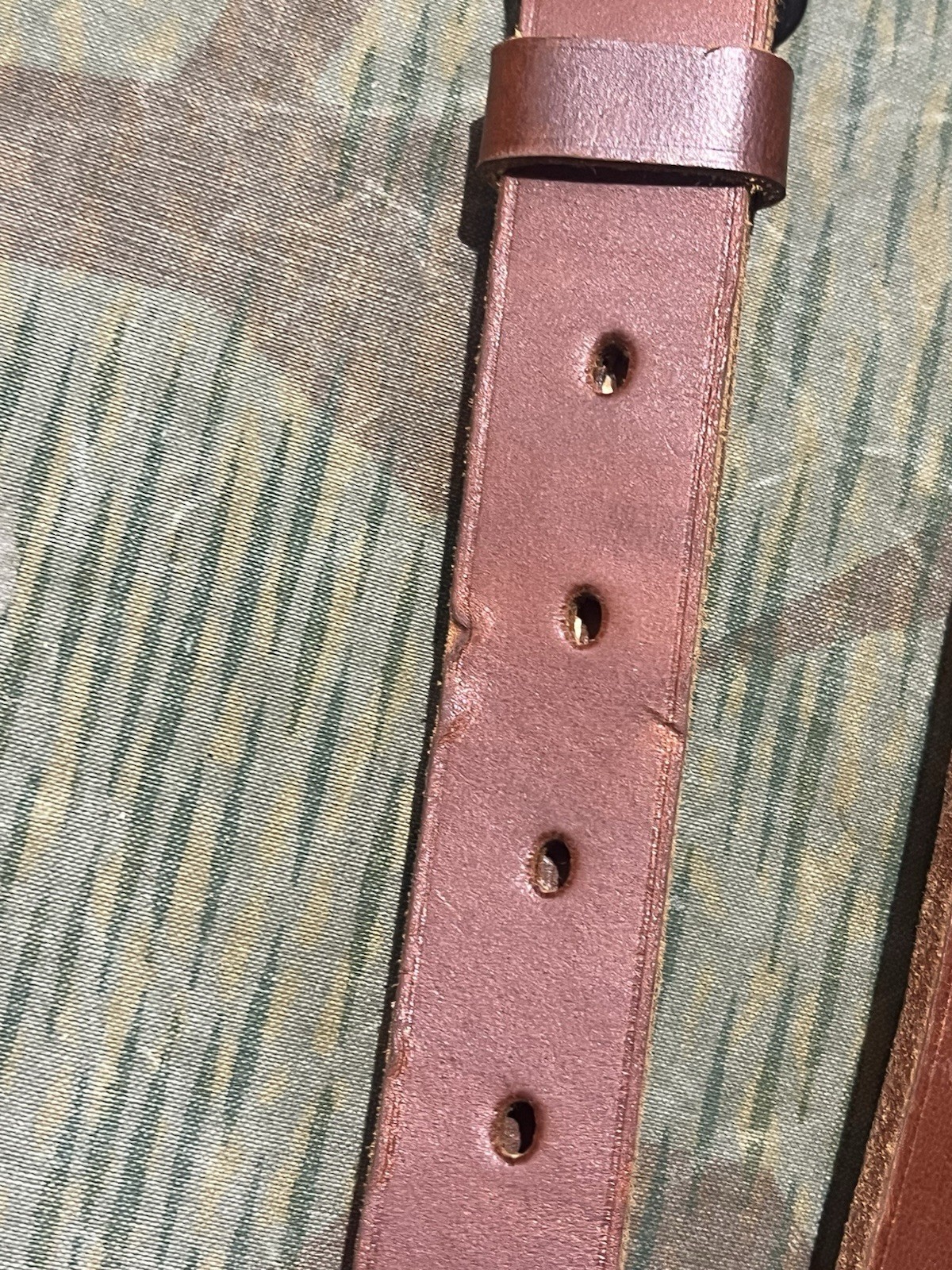 Reproduction WW2 German FF33 Field Telephone / Switchboard Leather Shoulder Strap Sling - Image 5