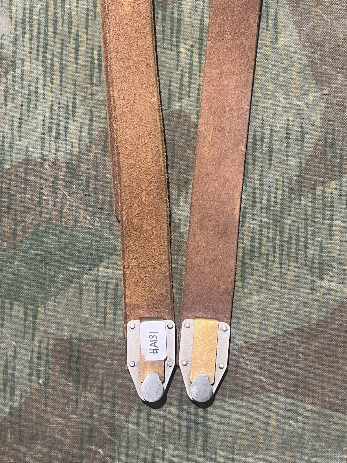 Reproduction WW2 German FF33 Field Telephone / Switchboard Leather Shoulder Strap Sling - Image 9