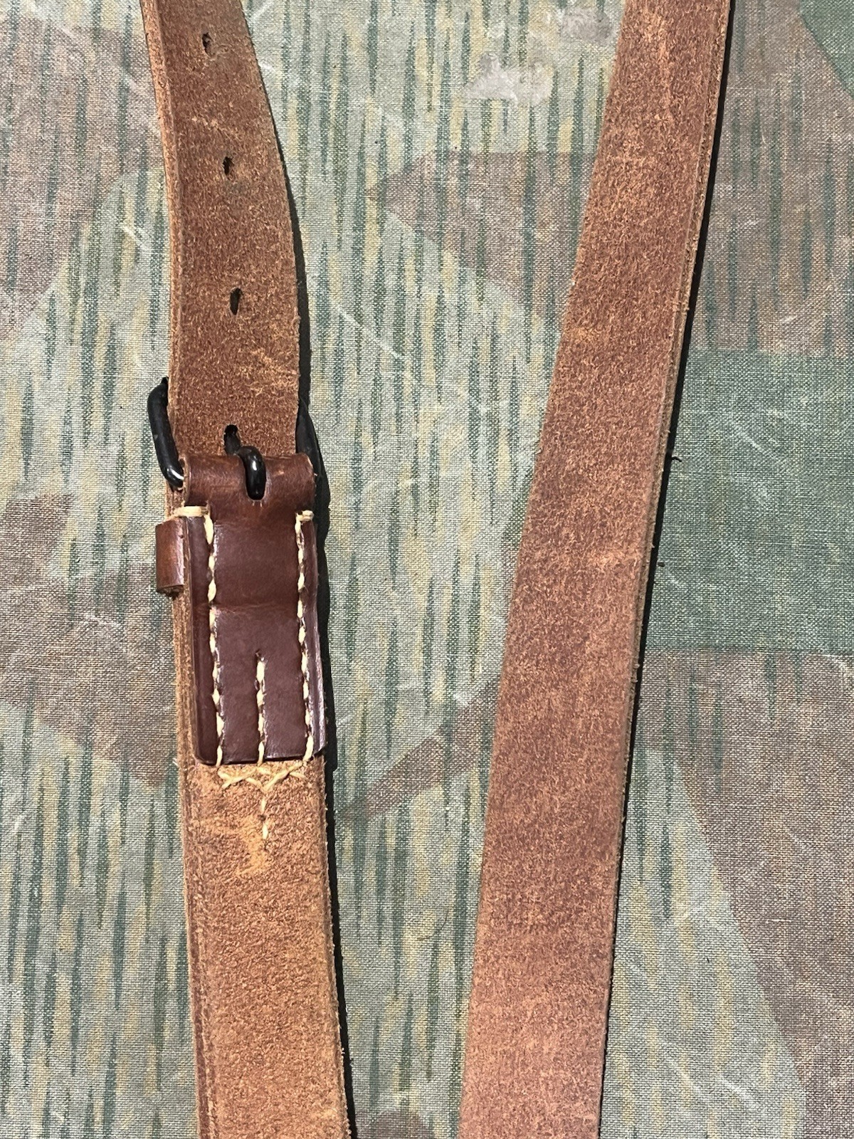 Reproduction WW2 German FF33 Field Telephone / Switchboard Leather Shoulder Strap Sling - Image 10