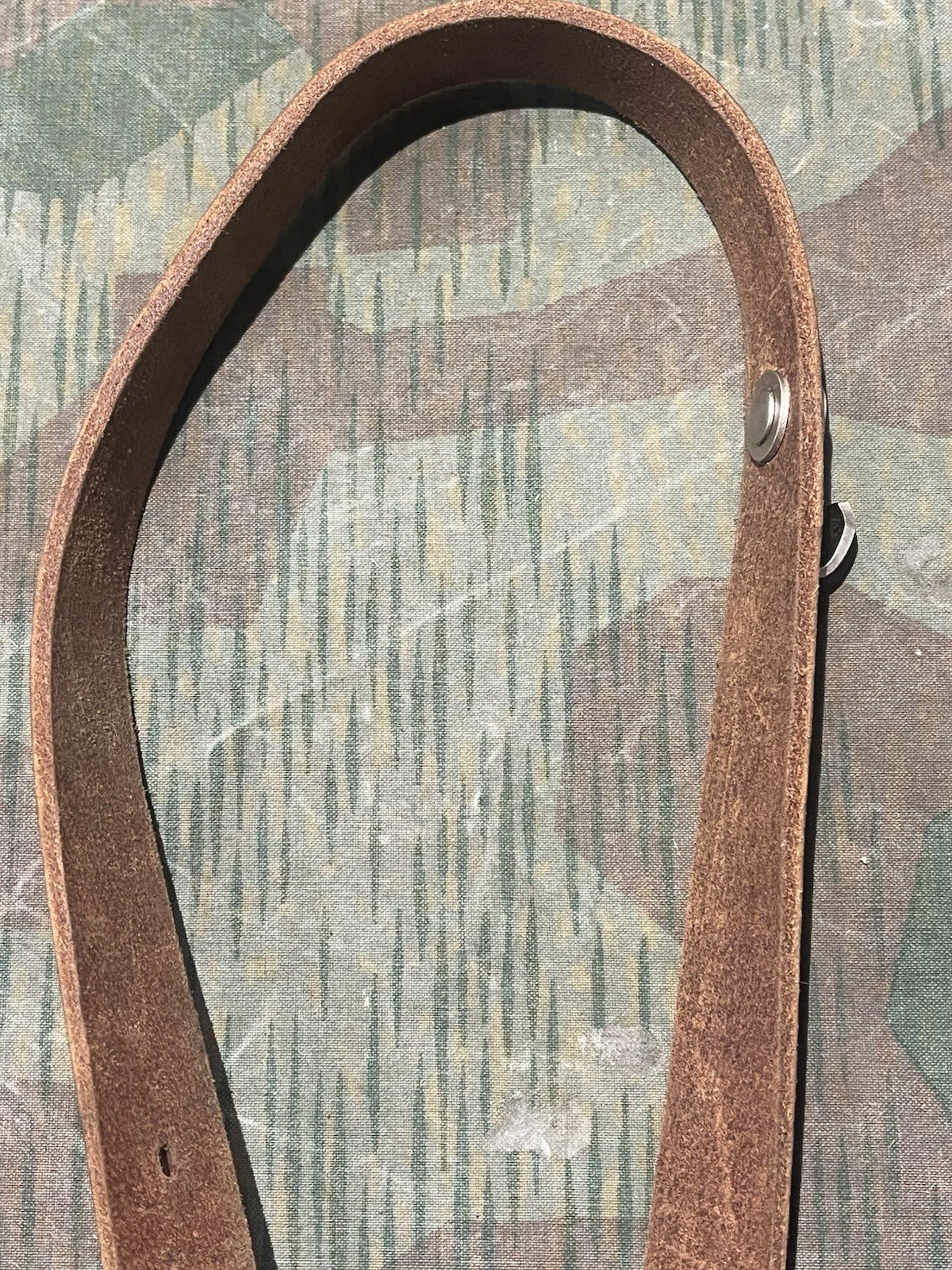 Reproduction WW2 German FF33 Field Telephone / Switchboard Leather Shoulder Strap Sling - Image 11