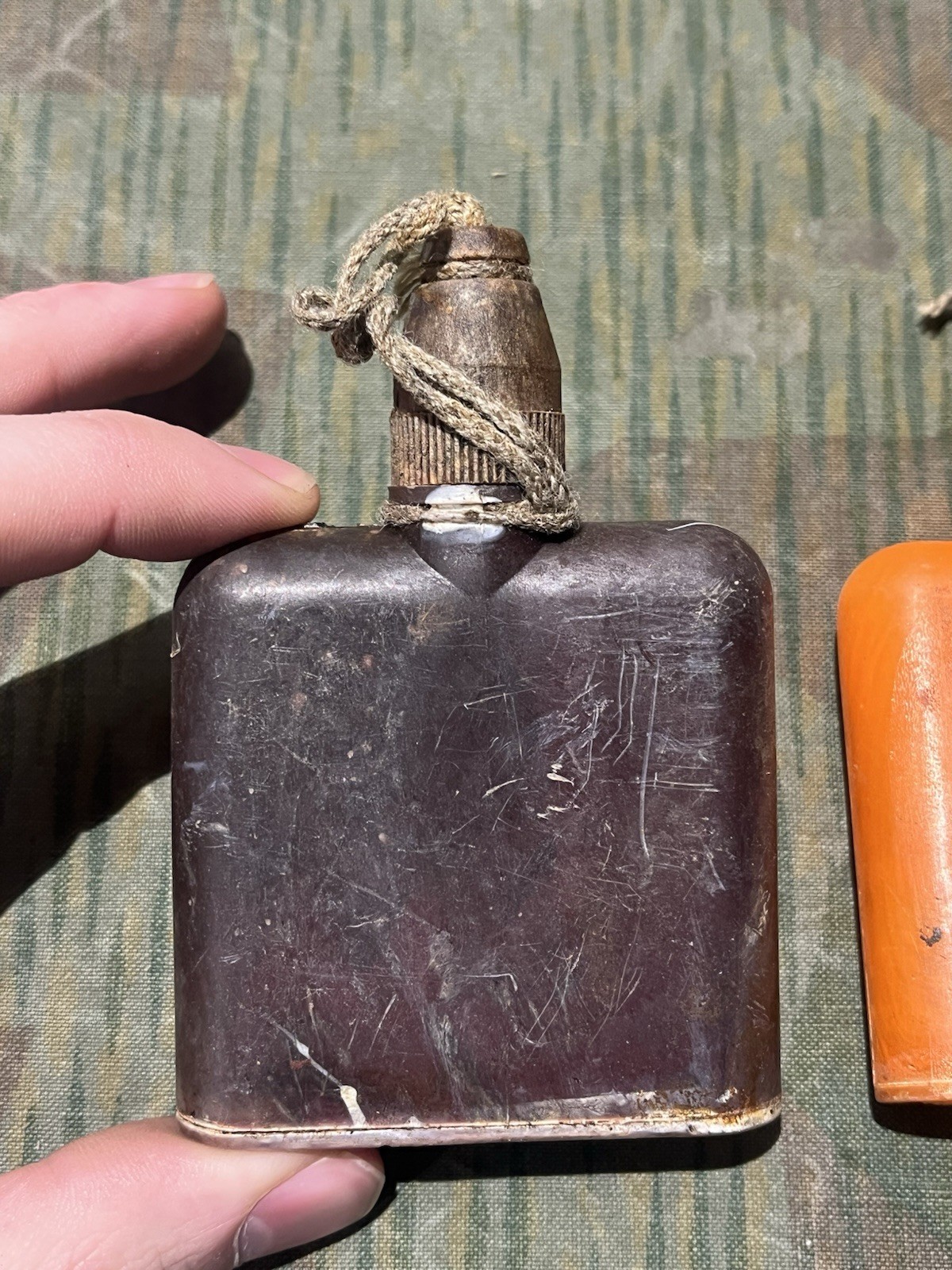 Original WW2 German Gas Mask Decontamination Bakelite Cases Marked & Dated - Image 6