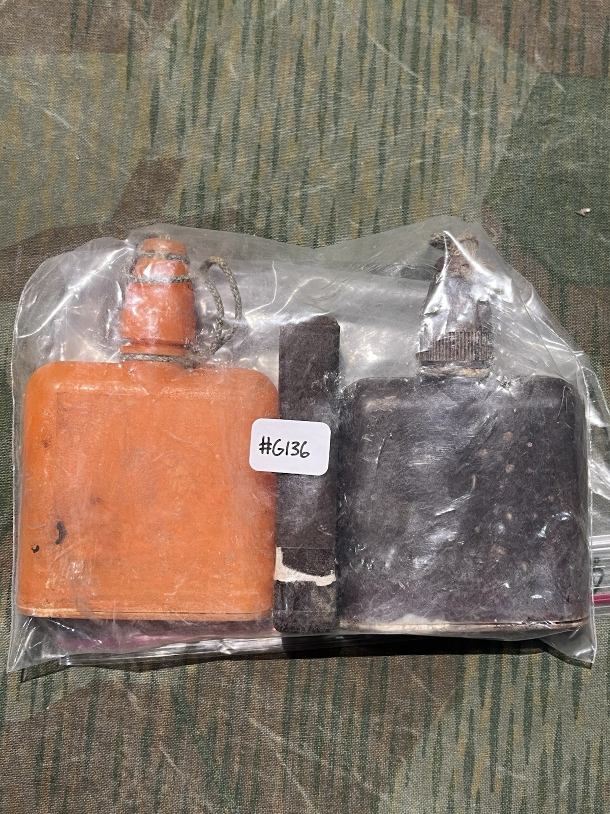 Original WW2 German Gas Mask Decontamination Bakelite Cases Marked & Dated - Image 21