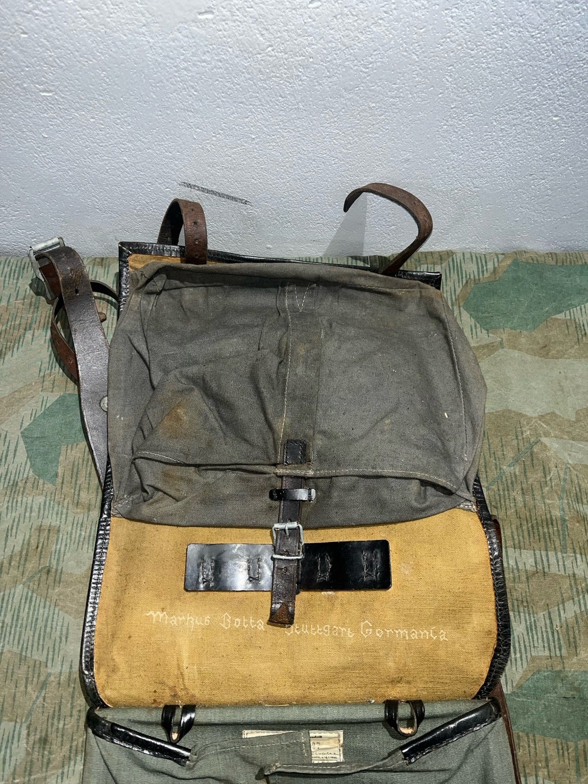 Original WW2 German RZM Marked Uniform M34 Pony Fur Horsehair Tornister Backpack - Image 8