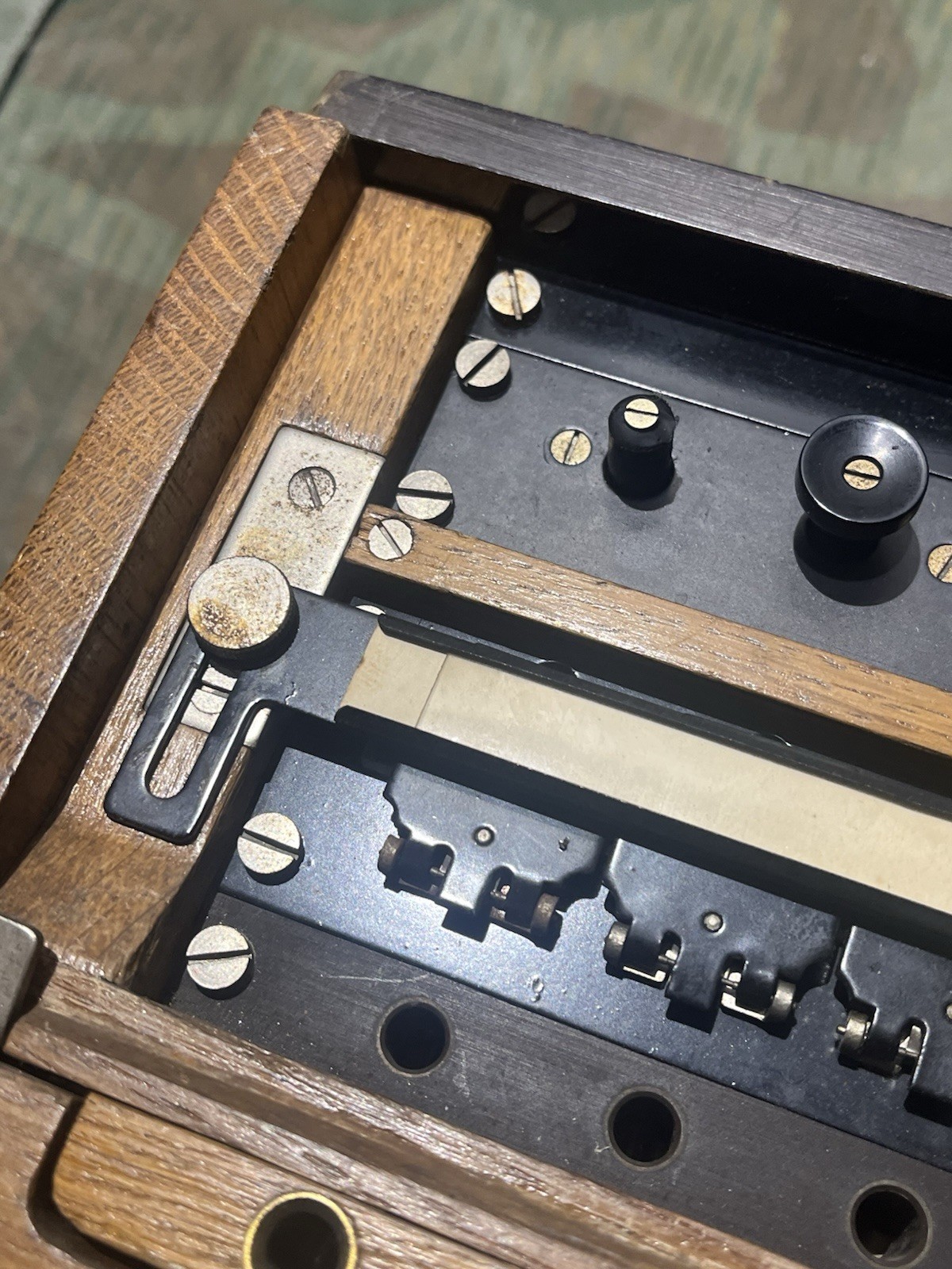 Original WW2 German FF33 Field Telephone 10 Line Switchboard 1943 Dated - Image 4