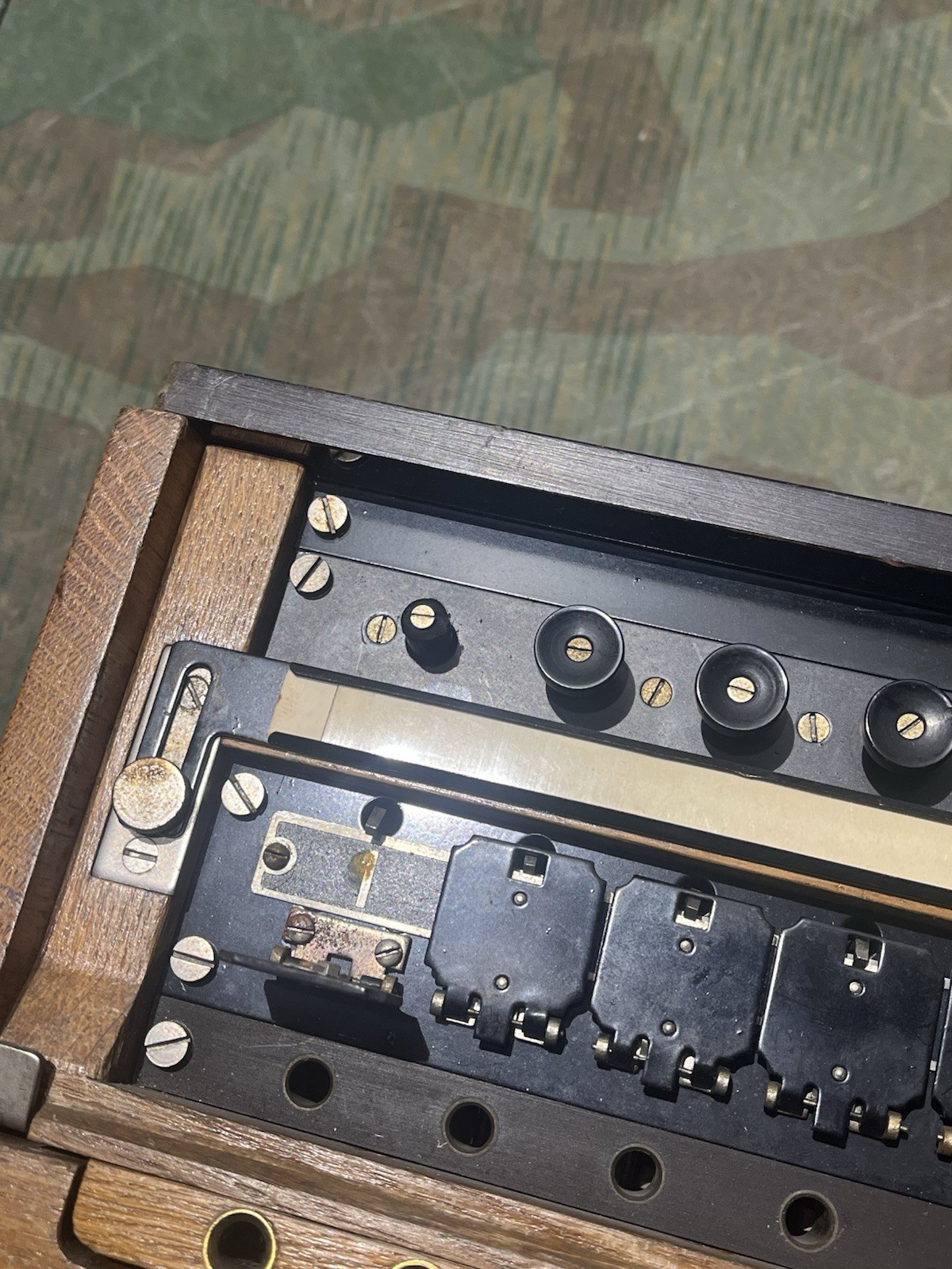 Original WW2 German FF33 Field Telephone 10 Line Switchboard 1943 Dated - Image 3