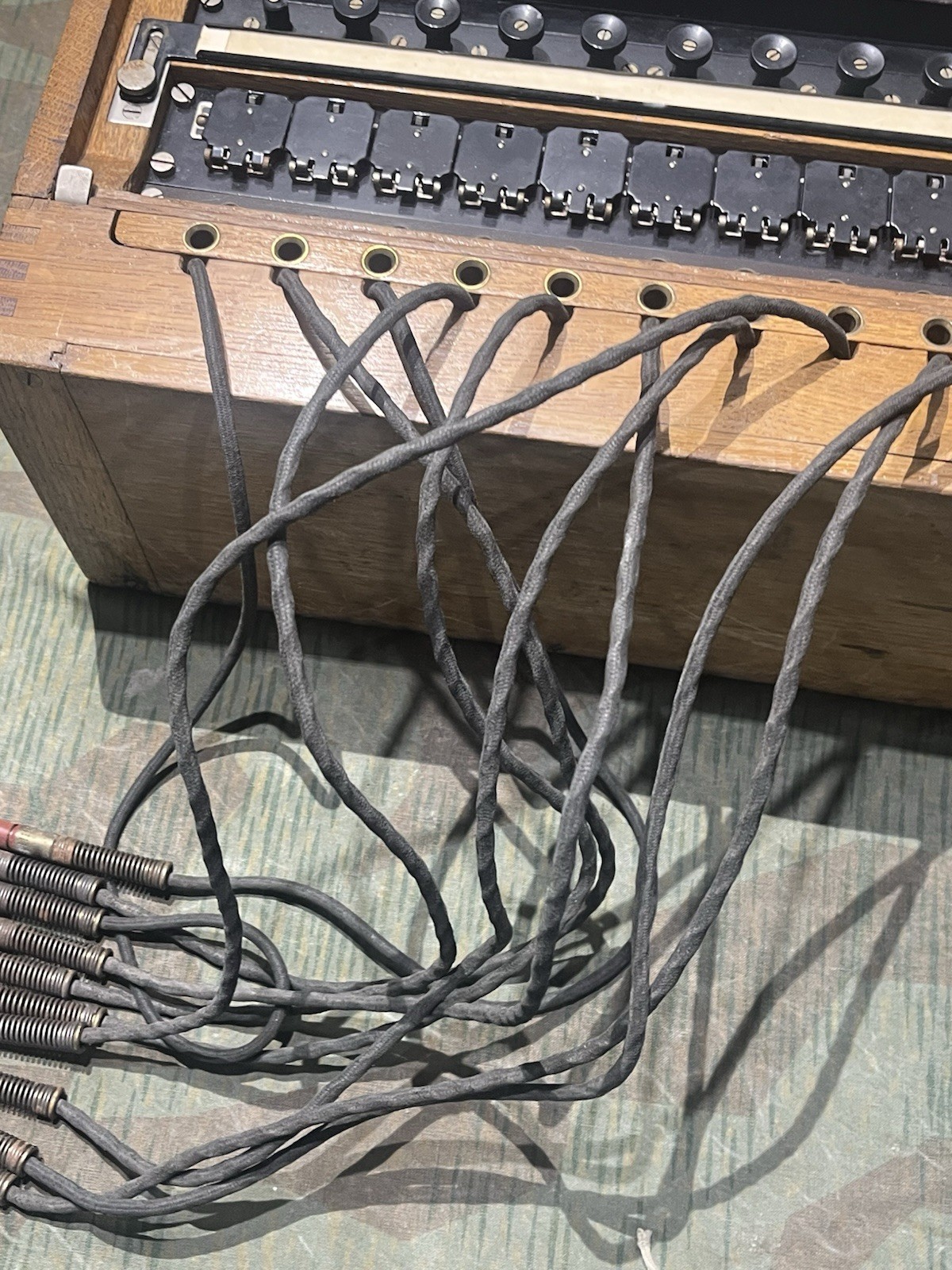 Original WW2 German FF33 Field Telephone 10 Line Switchboard 1943 Dated - Image 13