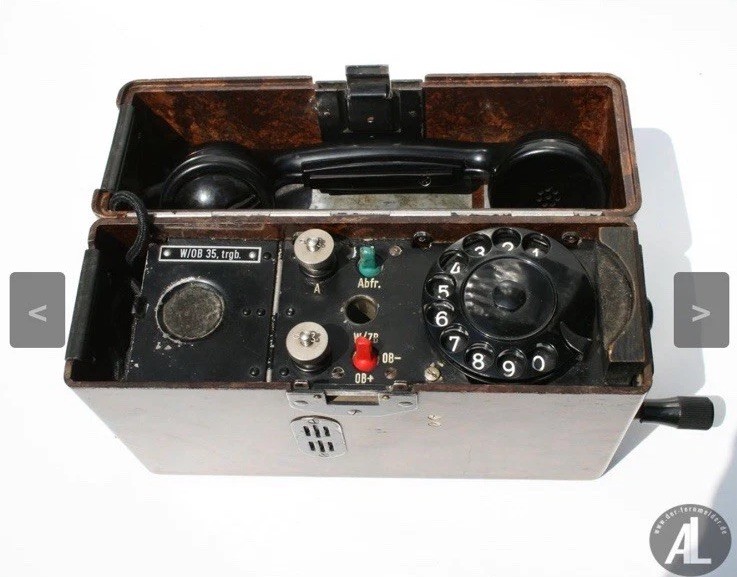 Original WW2 German Reichsbahn Field Telephone Ob35 / FF33 Dial Unit Marked - Image 2