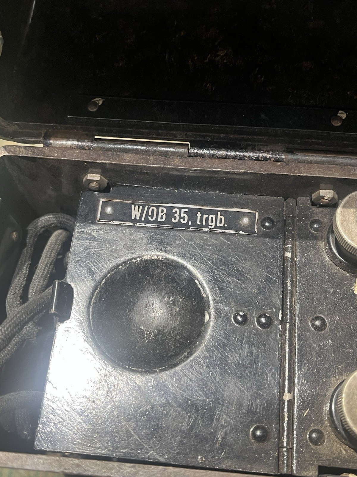Original WW2 German Reichsbahn Field Telephone Ob35 / FF33 Dial Unit Marked - Image 3