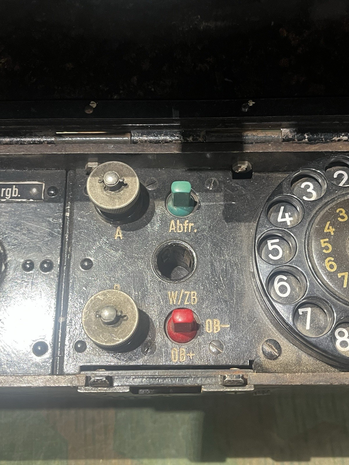 Original WW2 German Reichsbahn Field Telephone Ob35 / FF33 Dial Unit Marked - Image 8