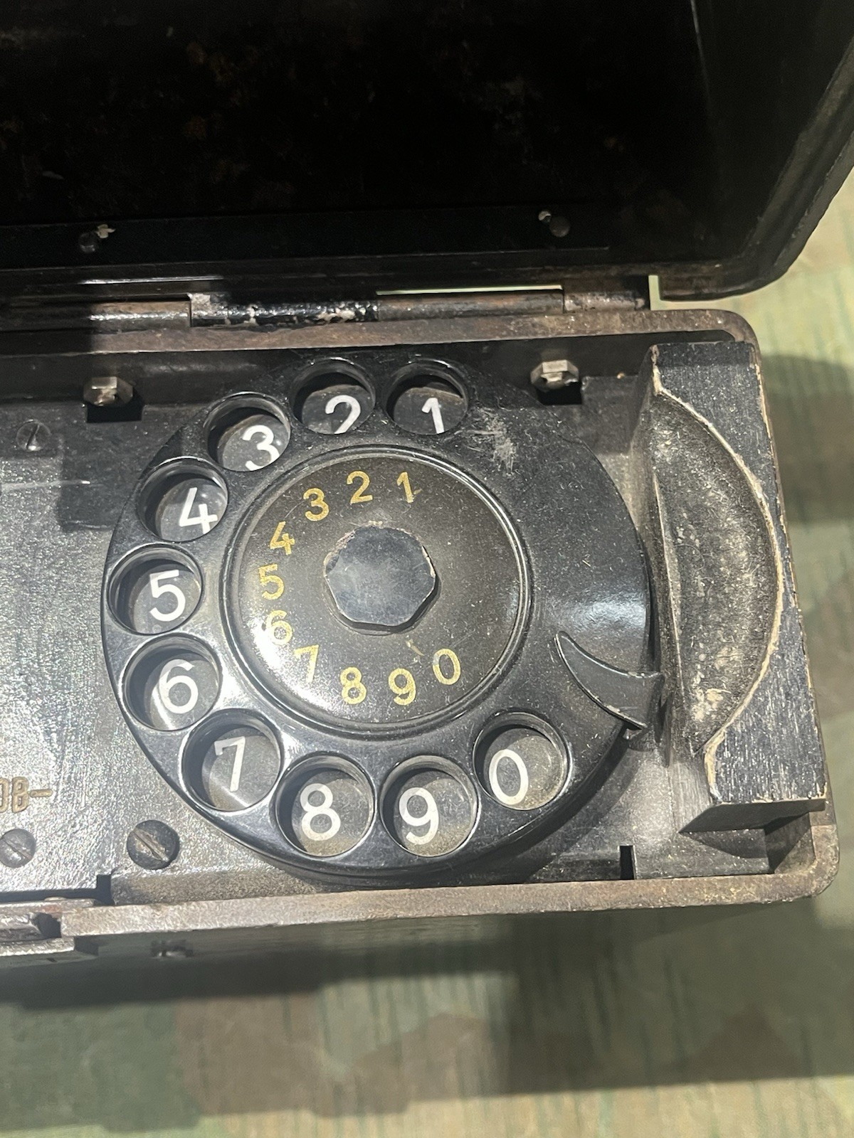 Original WW2 German Reichsbahn Field Telephone Ob35 / FF33 Dial Unit Marked - Image 9