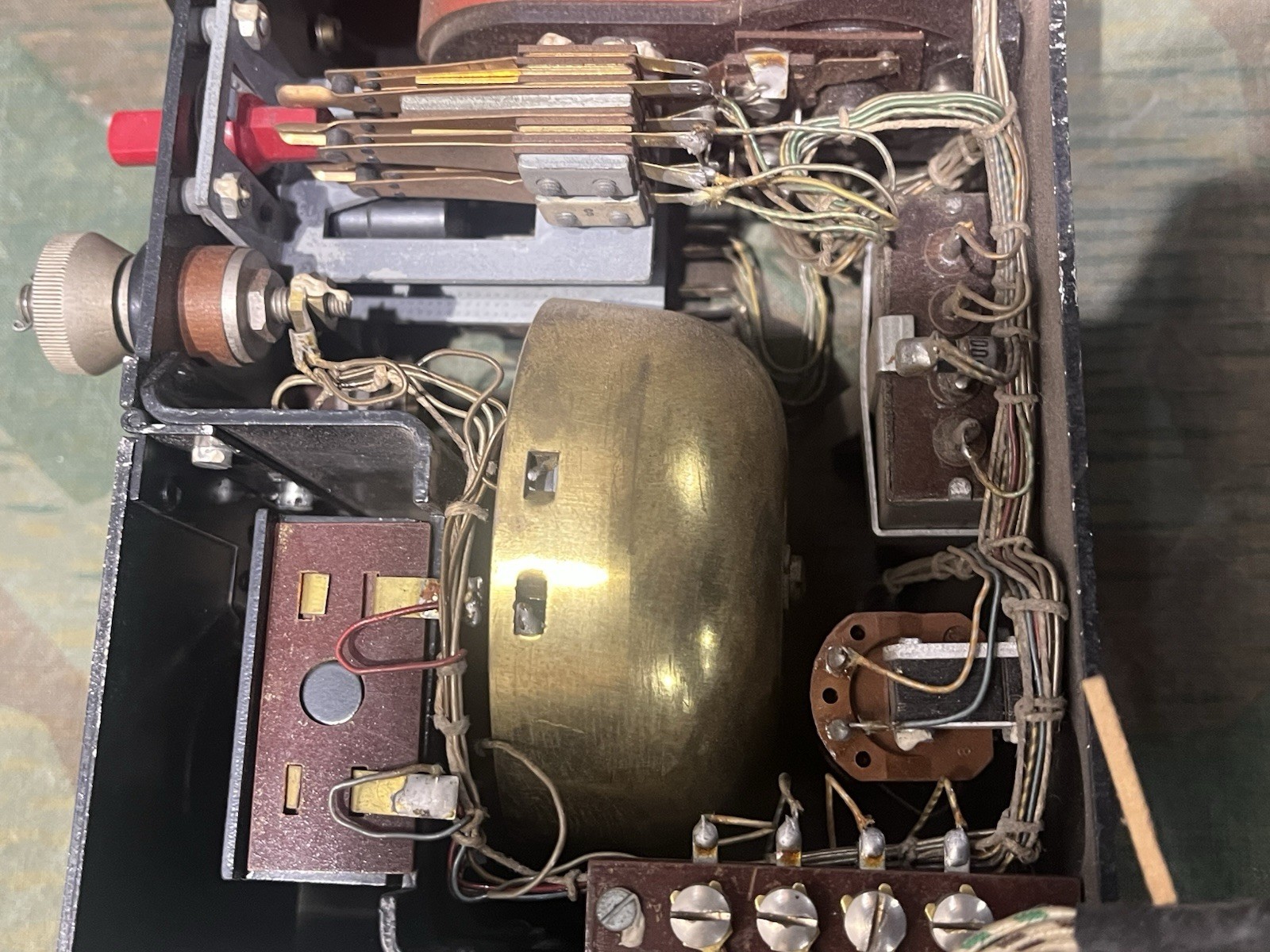 Original WW2 German Reichsbahn Field Telephone Ob35 / FF33 Dial Unit Marked - Image 12