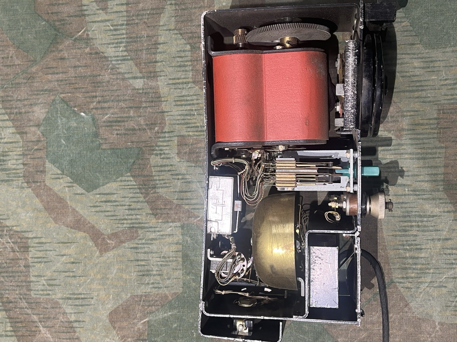 Original WW2 German Reichsbahn Field Telephone Ob35 / FF33 Dial Unit Marked - Image 13