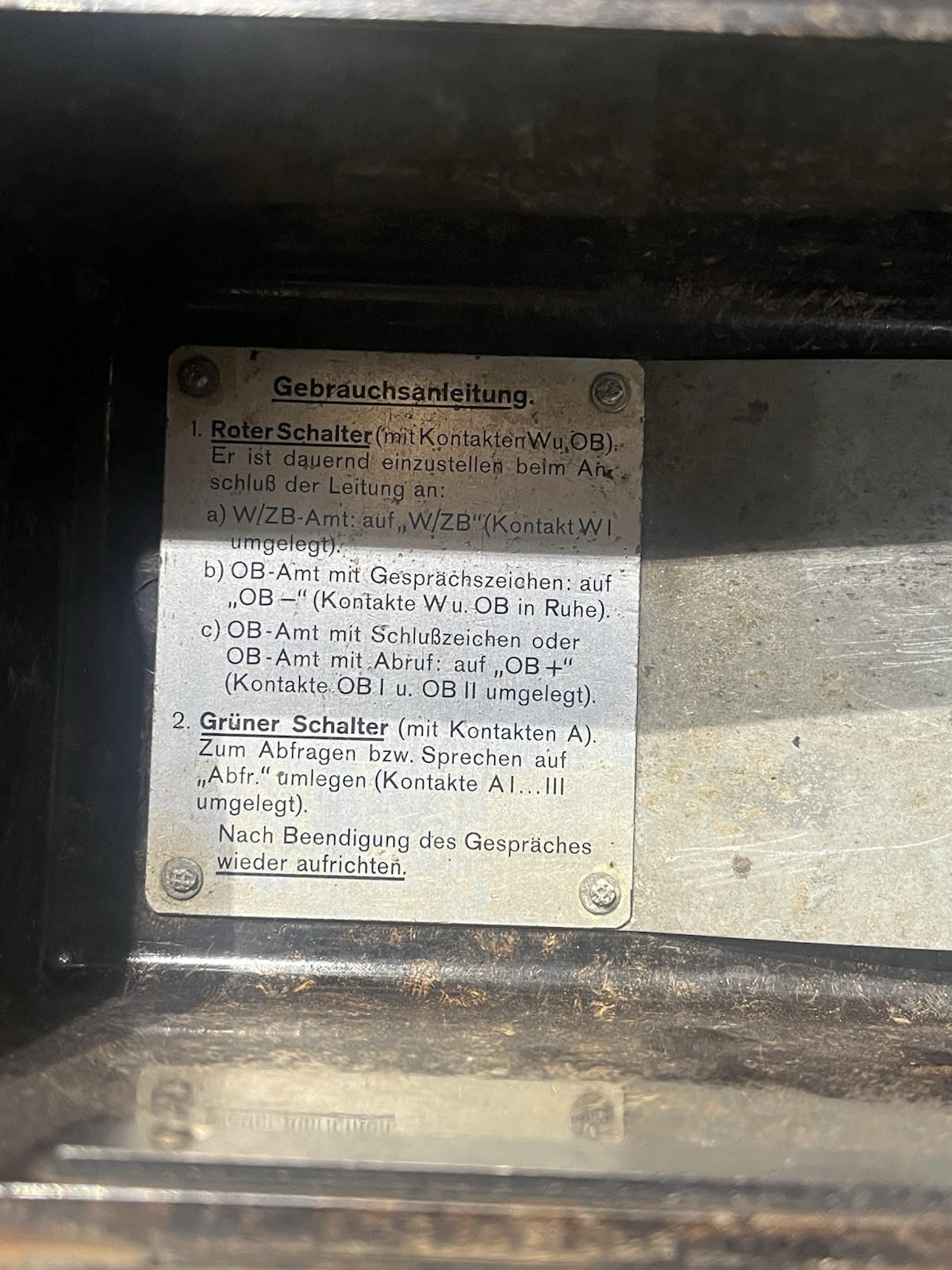 Original WW2 German Reichsbahn Field Telephone Ob35 / FF33 Dial Unit Marked - Image 15