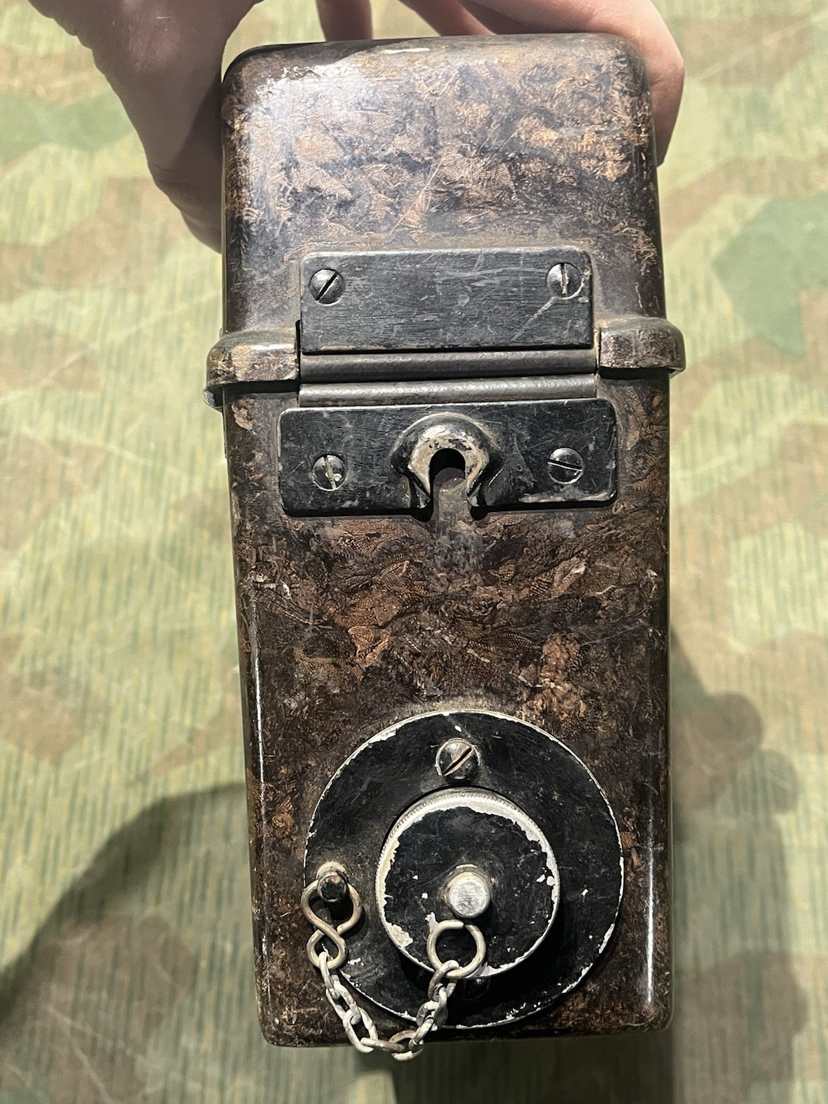 Original WW2 German Reichsbahn Field Telephone Ob35 / FF33 Dial Unit Marked - Image 22