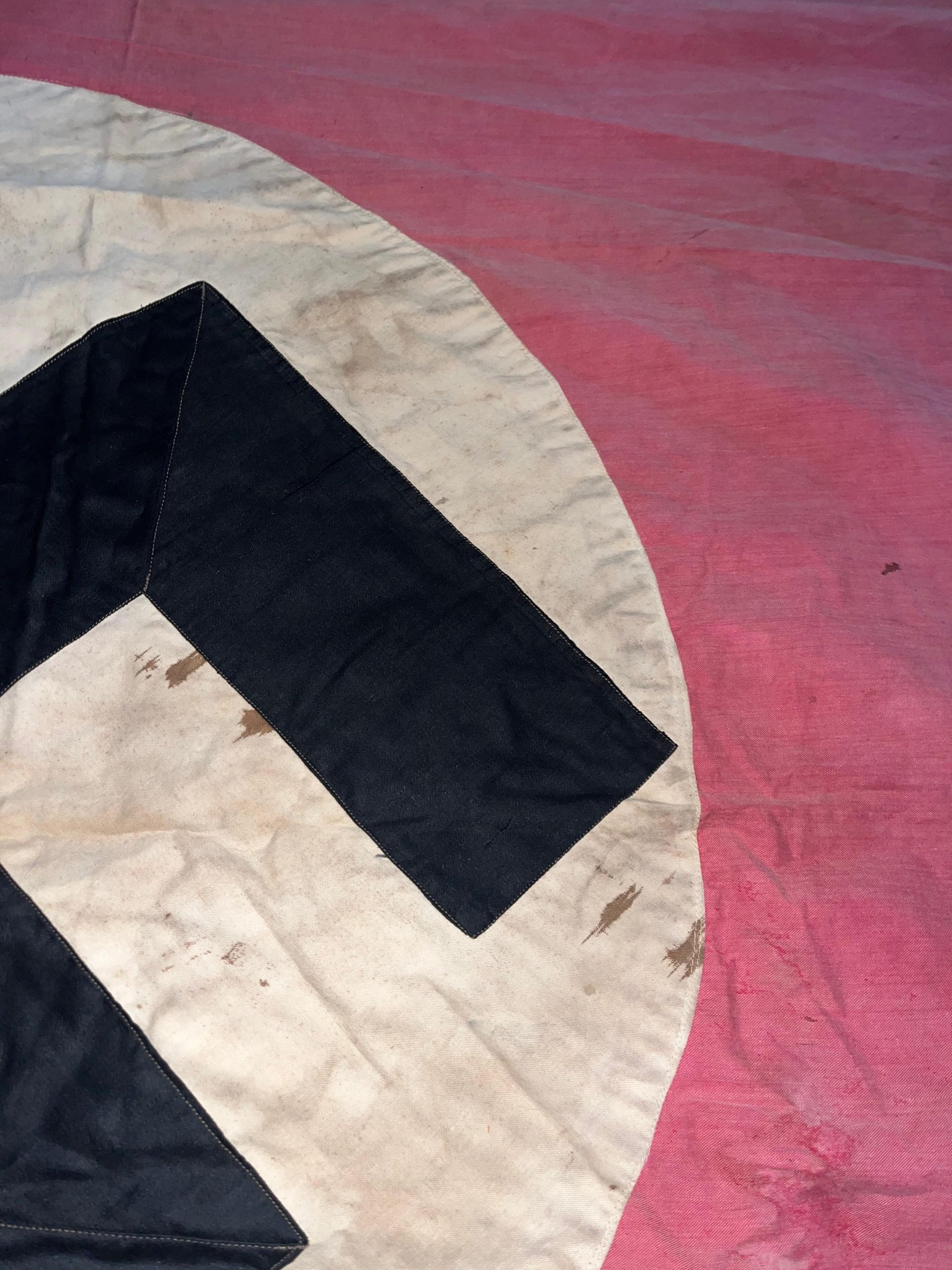 Original WW2 German NSDAP Building Banner / Flag 7-1/2ft x 4ft - Image 3