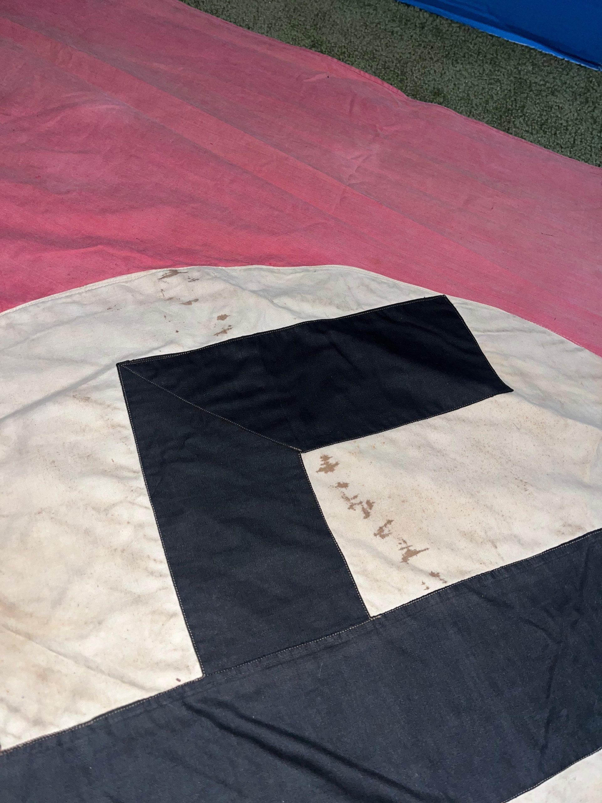 Original WW2 German NSDAP Building Banner / Flag 7-1/2ft x 4ft - Image 2