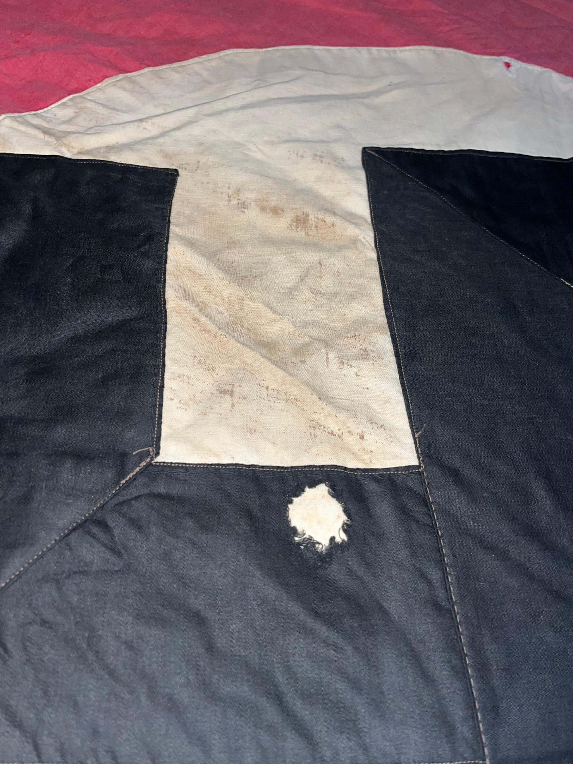 Original WW2 German NSDAP Building Banner / Flag 7-1/2ft x 4ft - Image 16