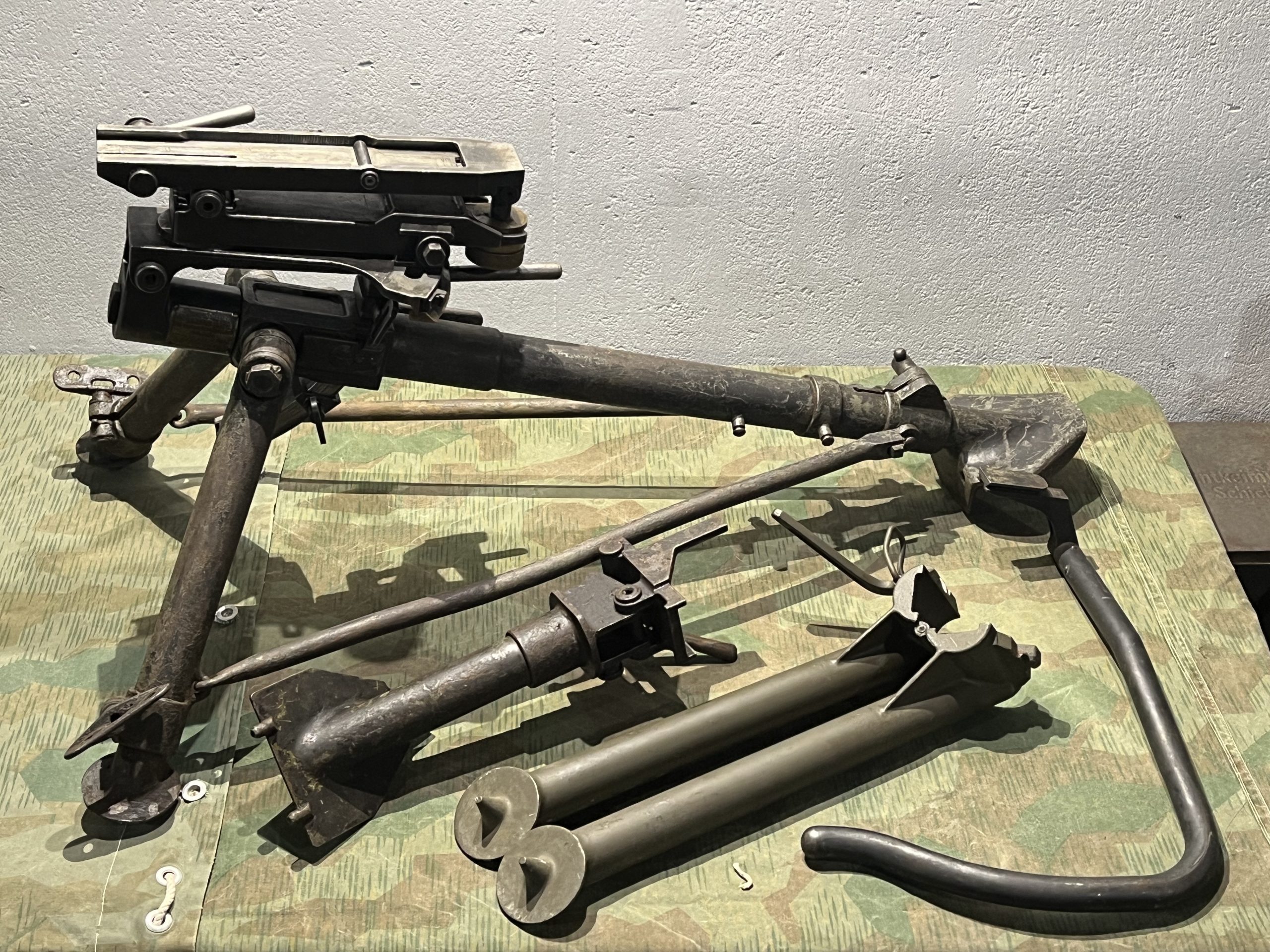 WW2 Italian Breda M37 Machine Gun Tripod w/ AA Stand Accessories
