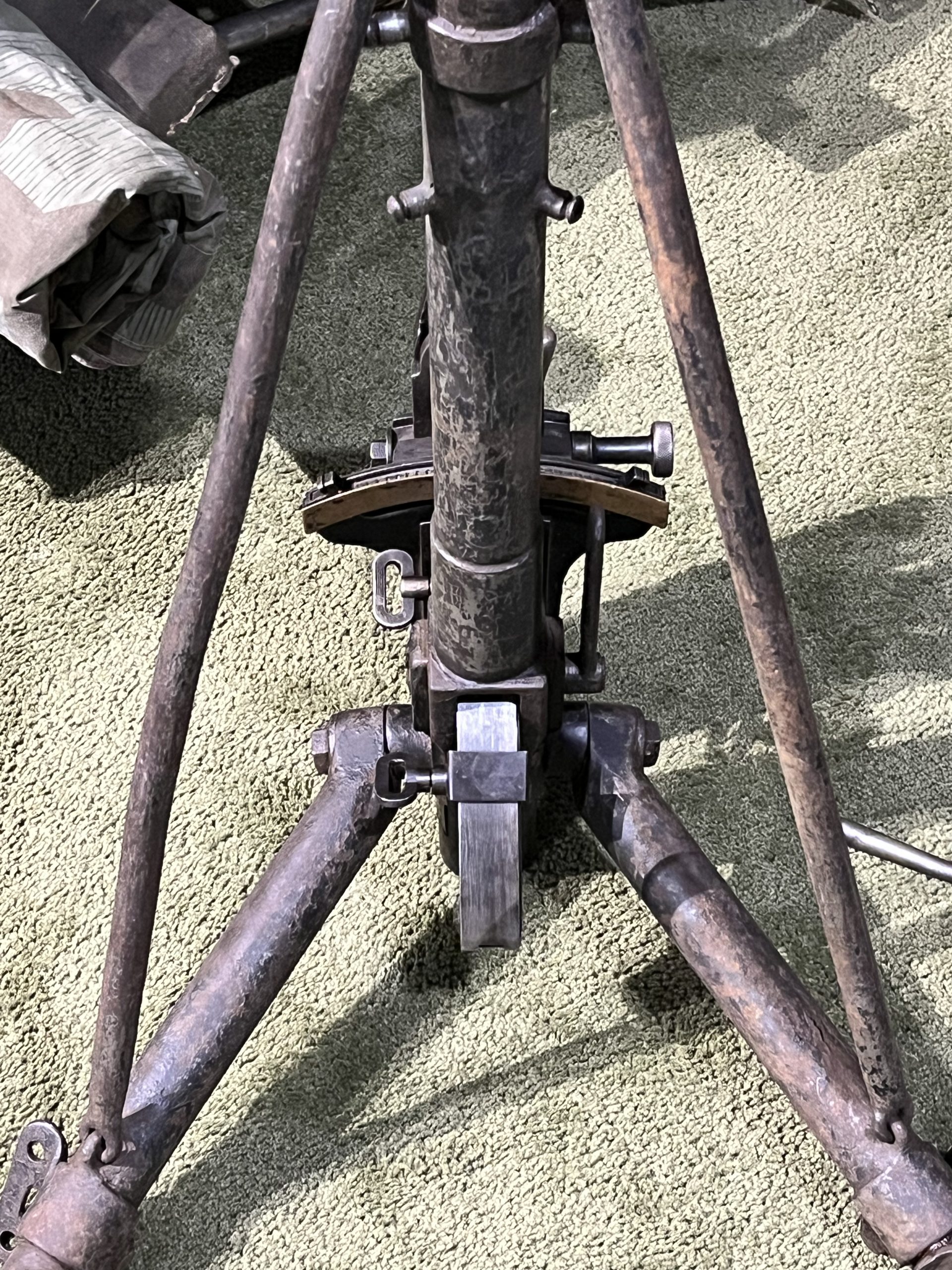 WW2 Italian Breda M37 Machine Gun Tripod w/ AA Stand Accessories - Image 3