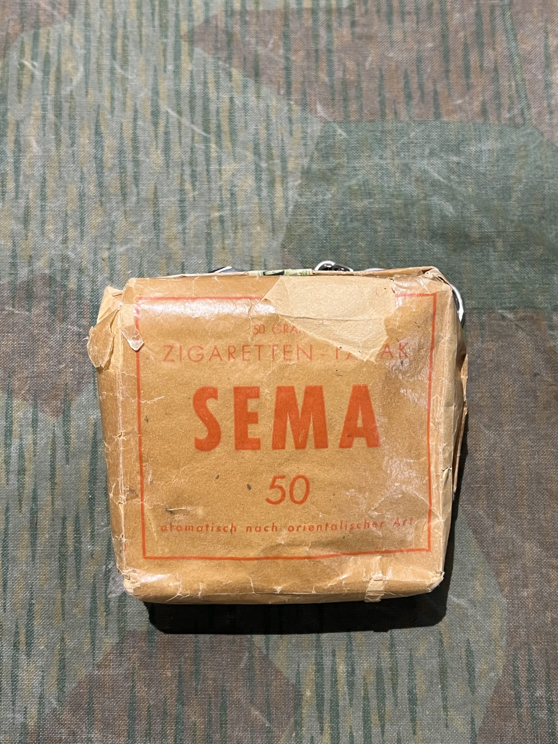 Original WW2 German Uniform Pocket SEMA Zigaretten / Pipe Sealed Box