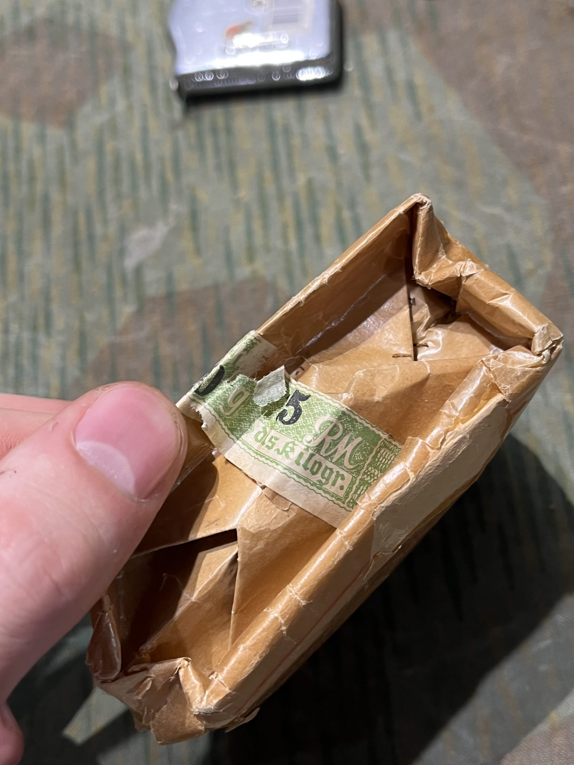 Original WW2 German Uniform Pocket SEMA Zigaretten / Pipe Sealed Box - Image 2