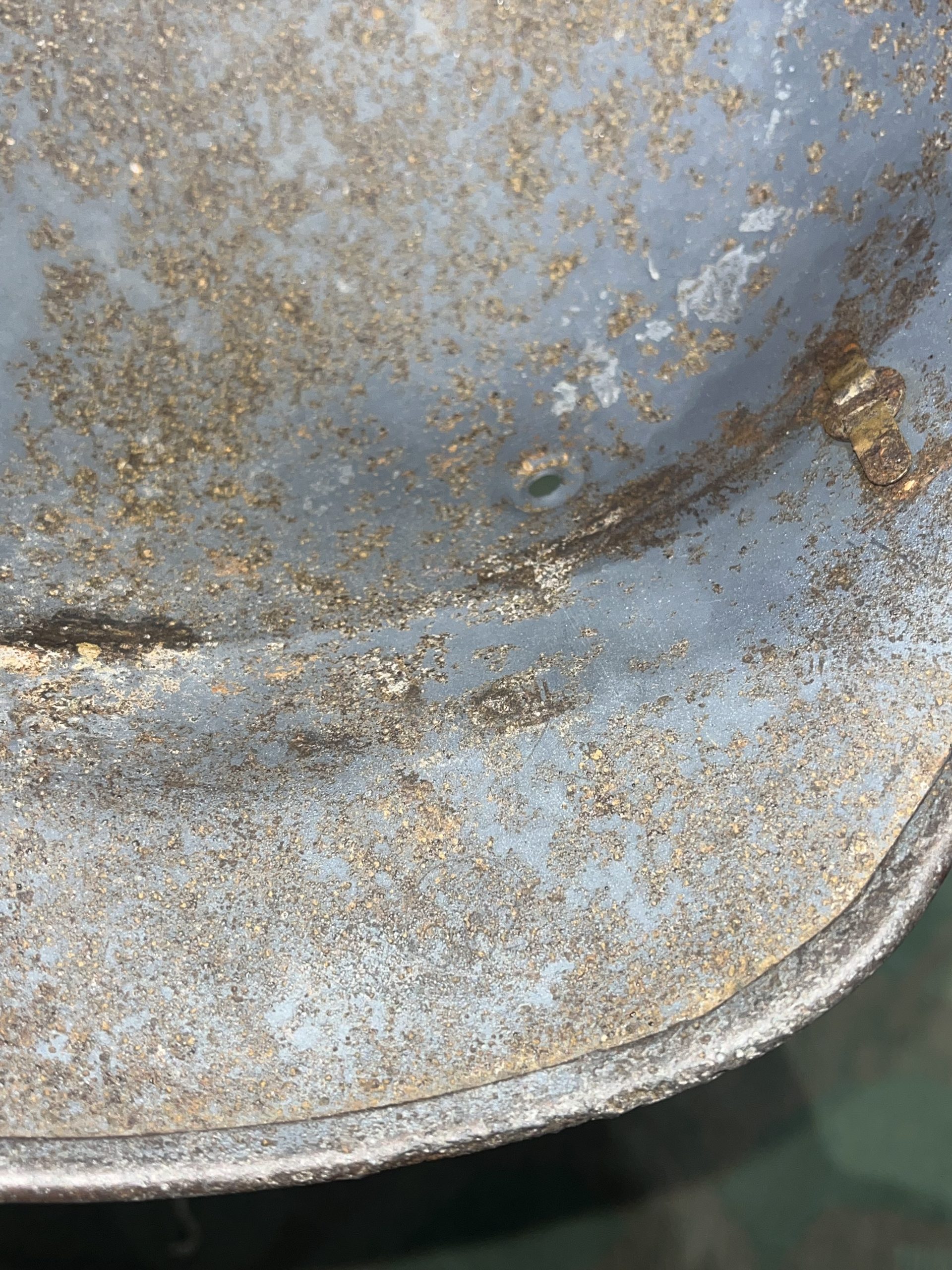 Original WW2 German Luftwaffe M40 Helmet Stahlhelm w/ Partial Decal - Image 18