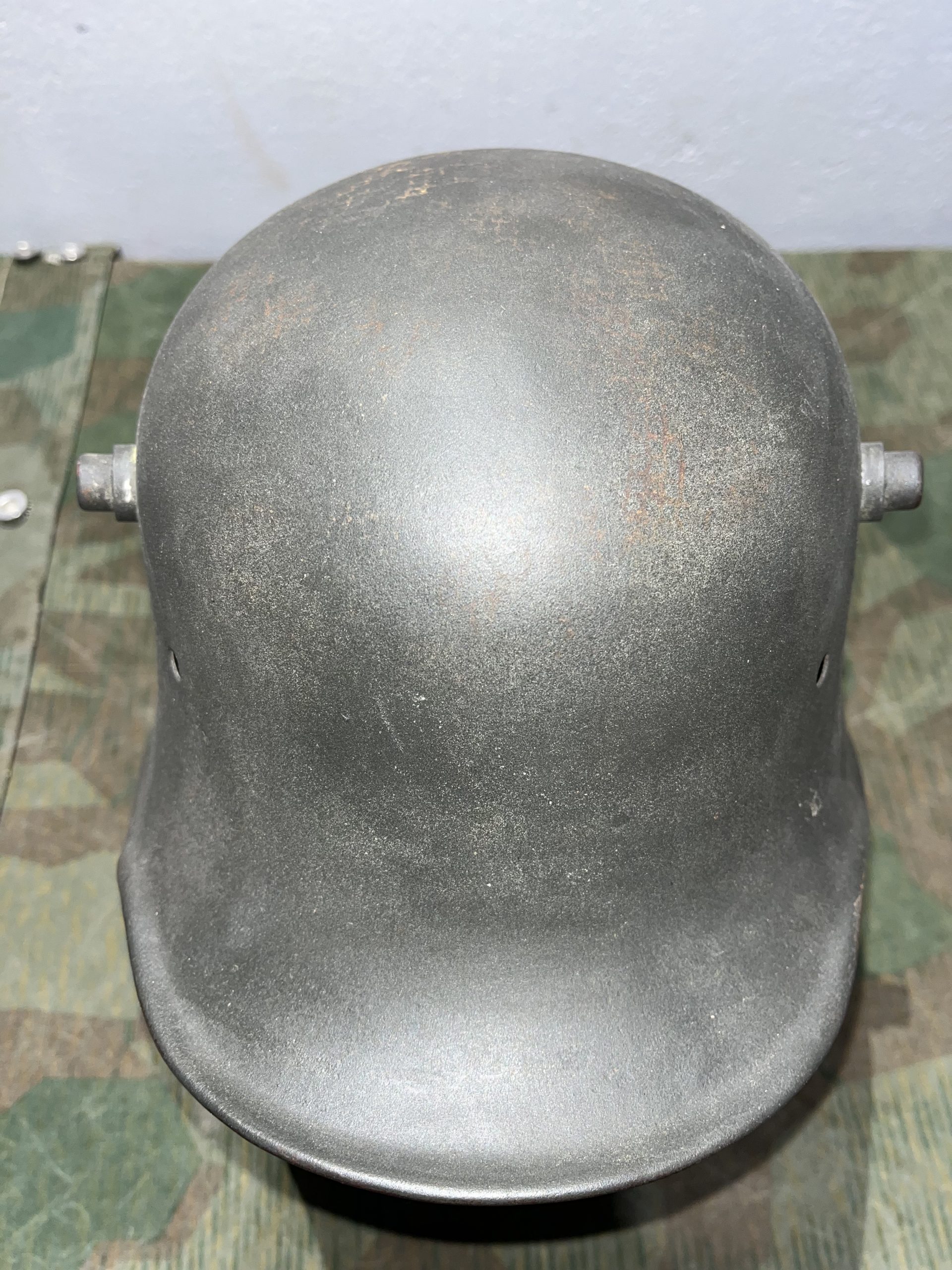 Original WW1 German M16 / M18 Helmet Stahlhelm Panzergrau - Image 4