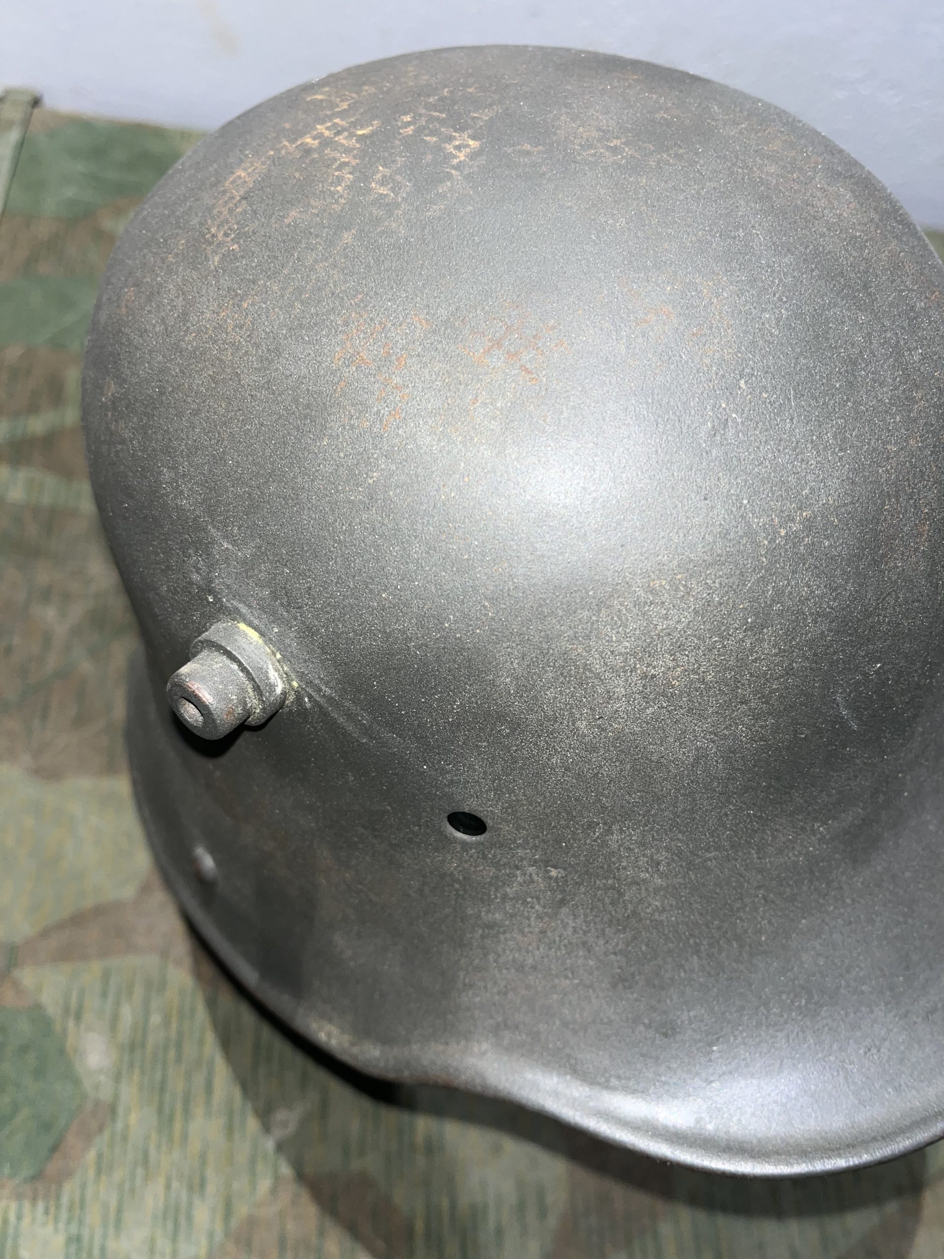 Original WW1 German M16 / M18 Helmet Stahlhelm Panzergrau - Image 6