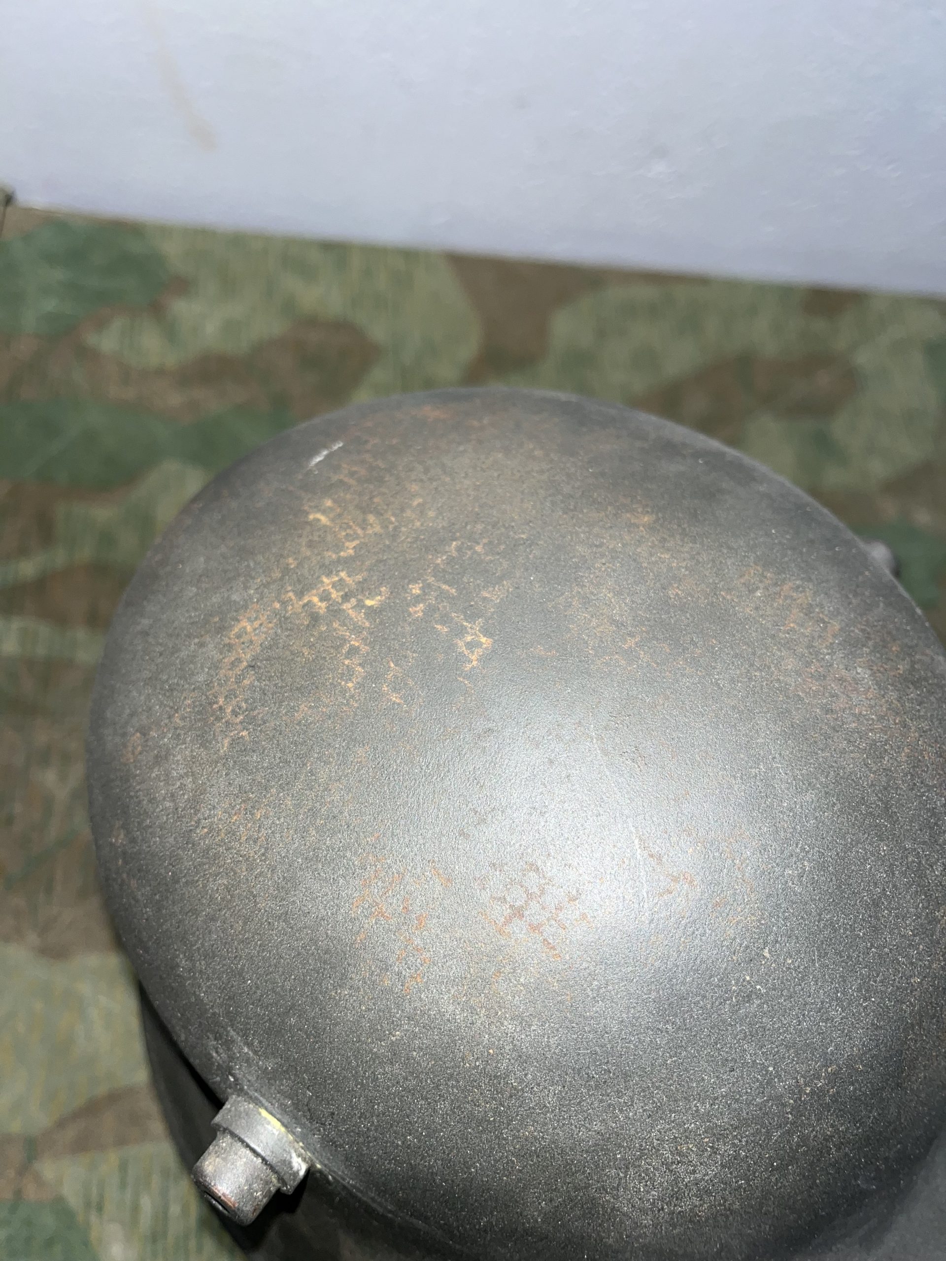 Original WW1 German M16 / M18 Helmet Stahlhelm Panzergrau - Image 7