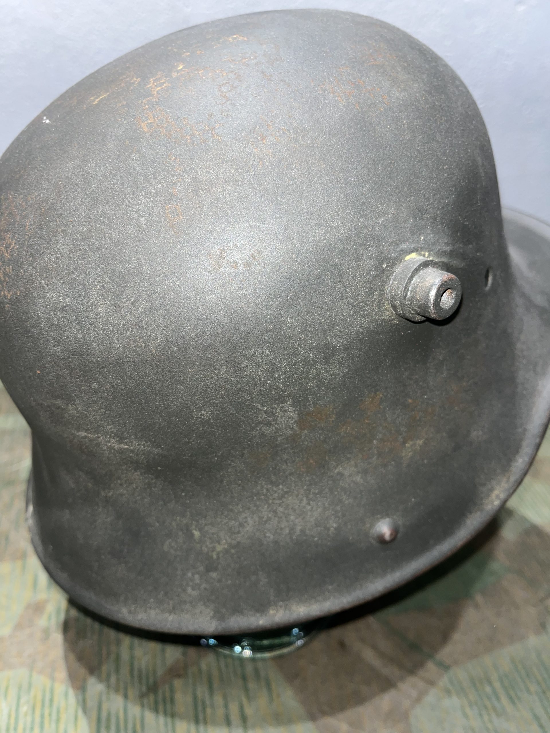 Original WW1 German M16 / M18 Helmet Stahlhelm Panzergrau - Image 8